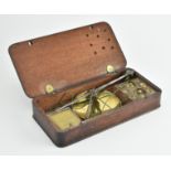 19TH CENTURY CASED SET OF MEDICINE SCALES & WIEGHTS BY J. W. HOLT