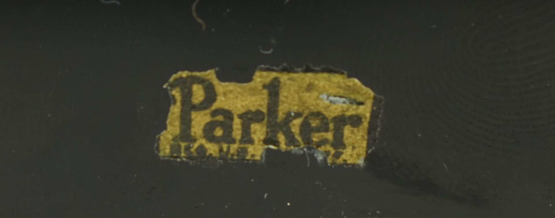 CIRCA 1940S PARKER PEN SLATE DESK TIDY SWIVEL PEN HOLDER - Image 6 of 6