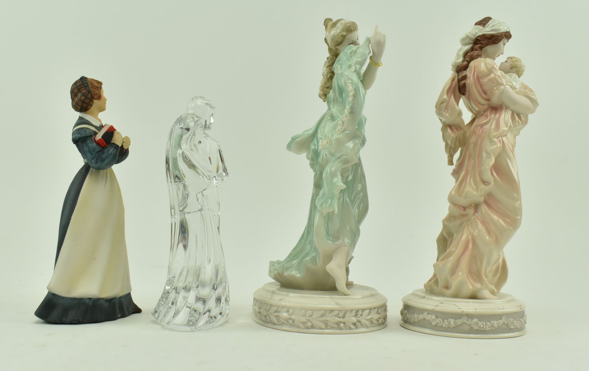 WEDGWOOD, WATERFORD & FRANKLIN PORCELAIN - FOUR FIGURINES - Image 8 of 12