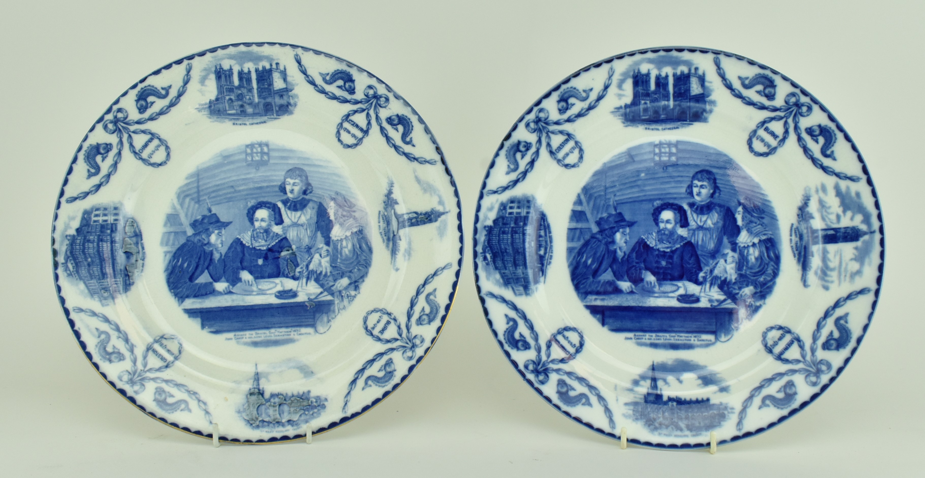 TWO EDGAR DOBBS COMMEMORATIVE PLATES - KING EDWARD VII - Image 2 of 7