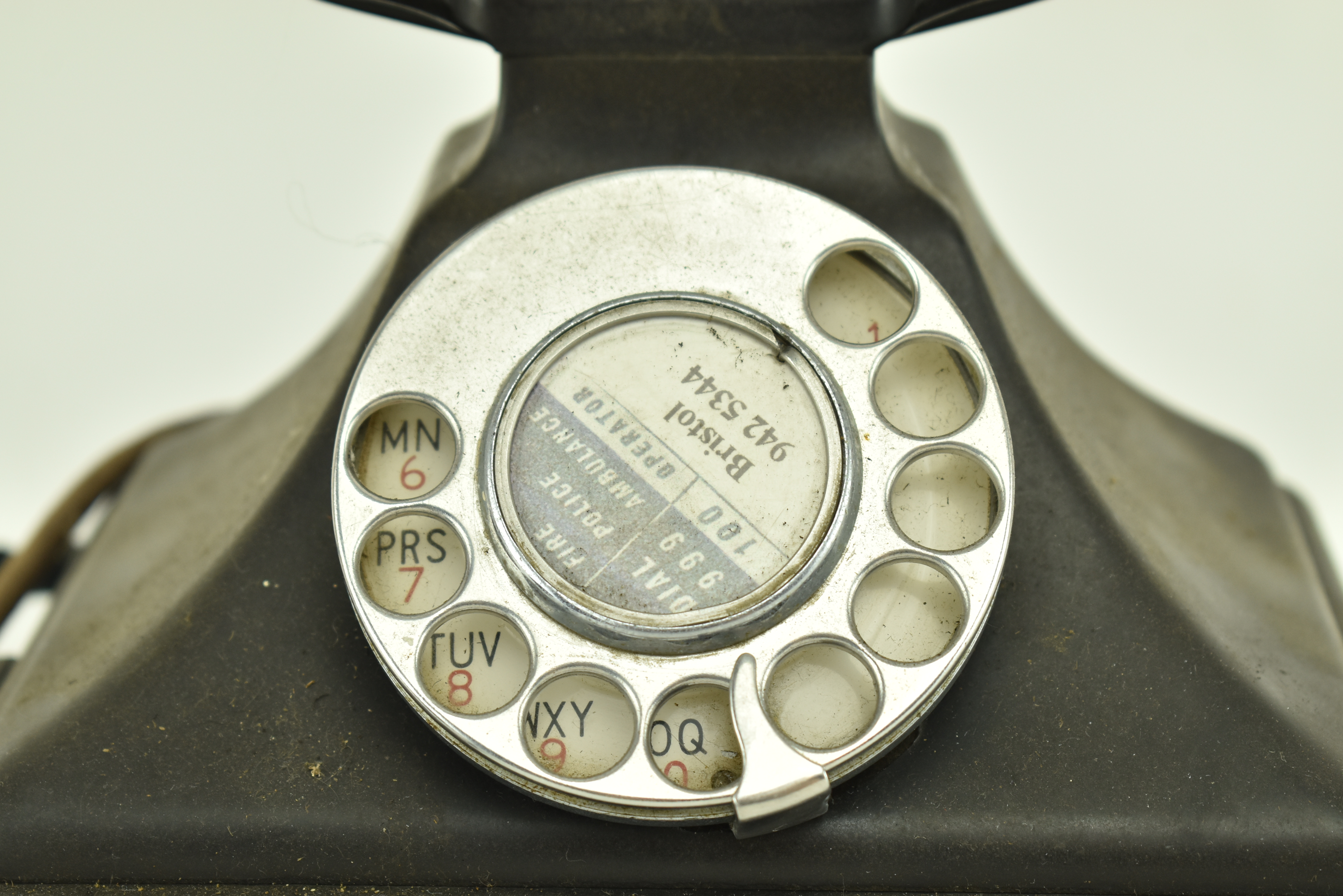 VINTAGE ART DECO BAKELITE RING DIAL TELEPHONE - Image 5 of 8