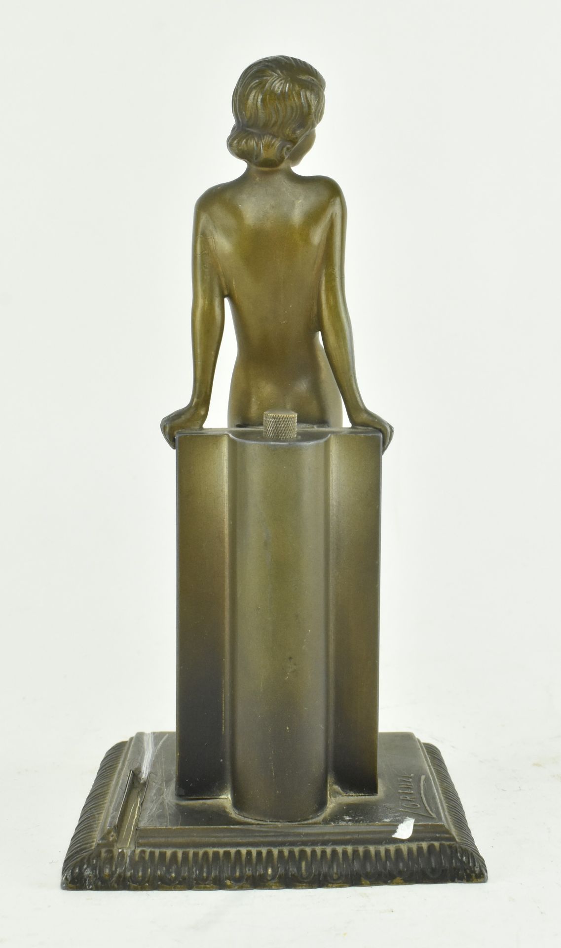 AFTER JOSEF LORENZL - ART DECO BRONZE NUDE FIGURINE STRIKER - Image 4 of 7