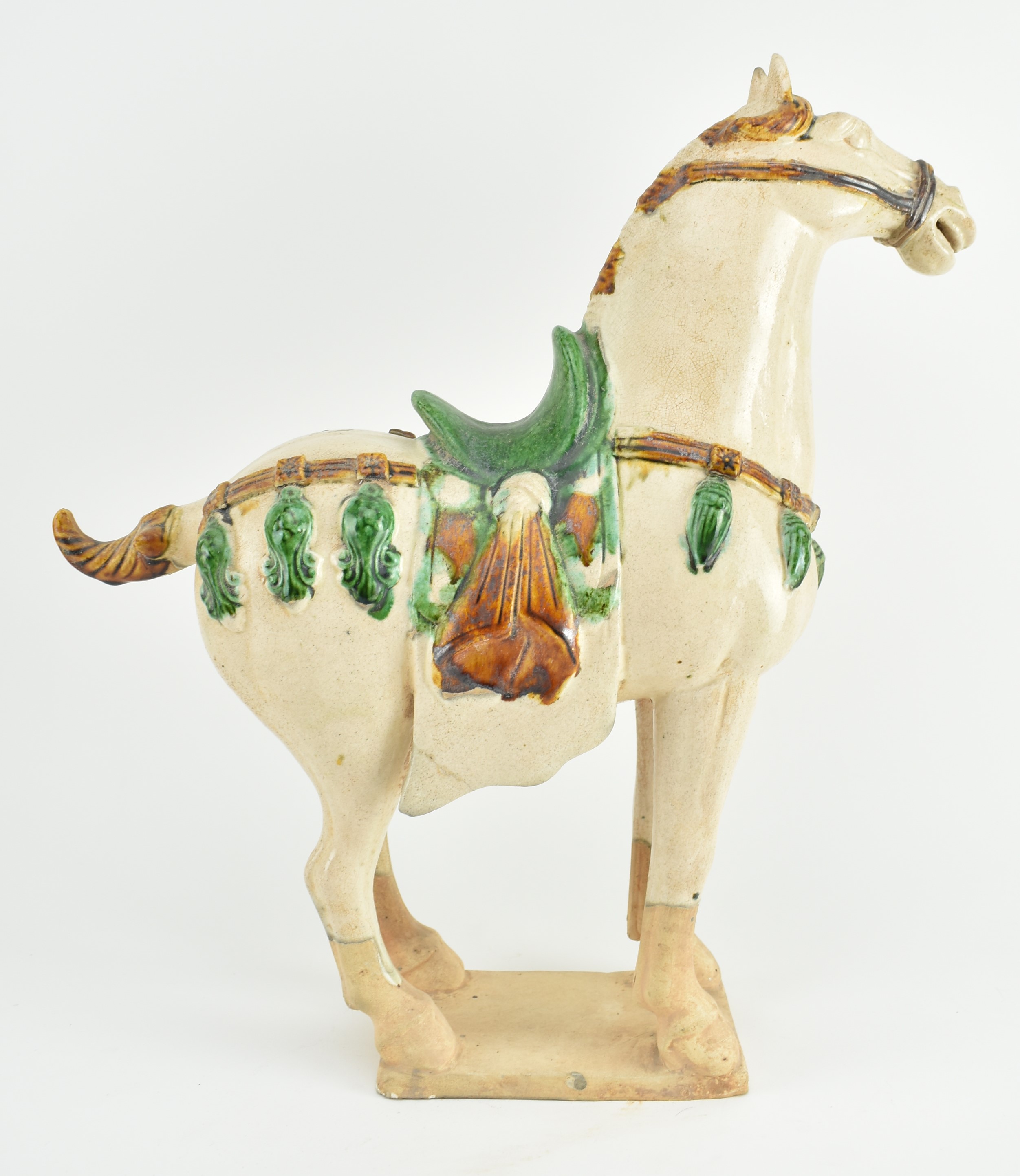 20TH CENTURY TANG SANCAI STYLE EARTHENWARE HORSE - Image 2 of 6
