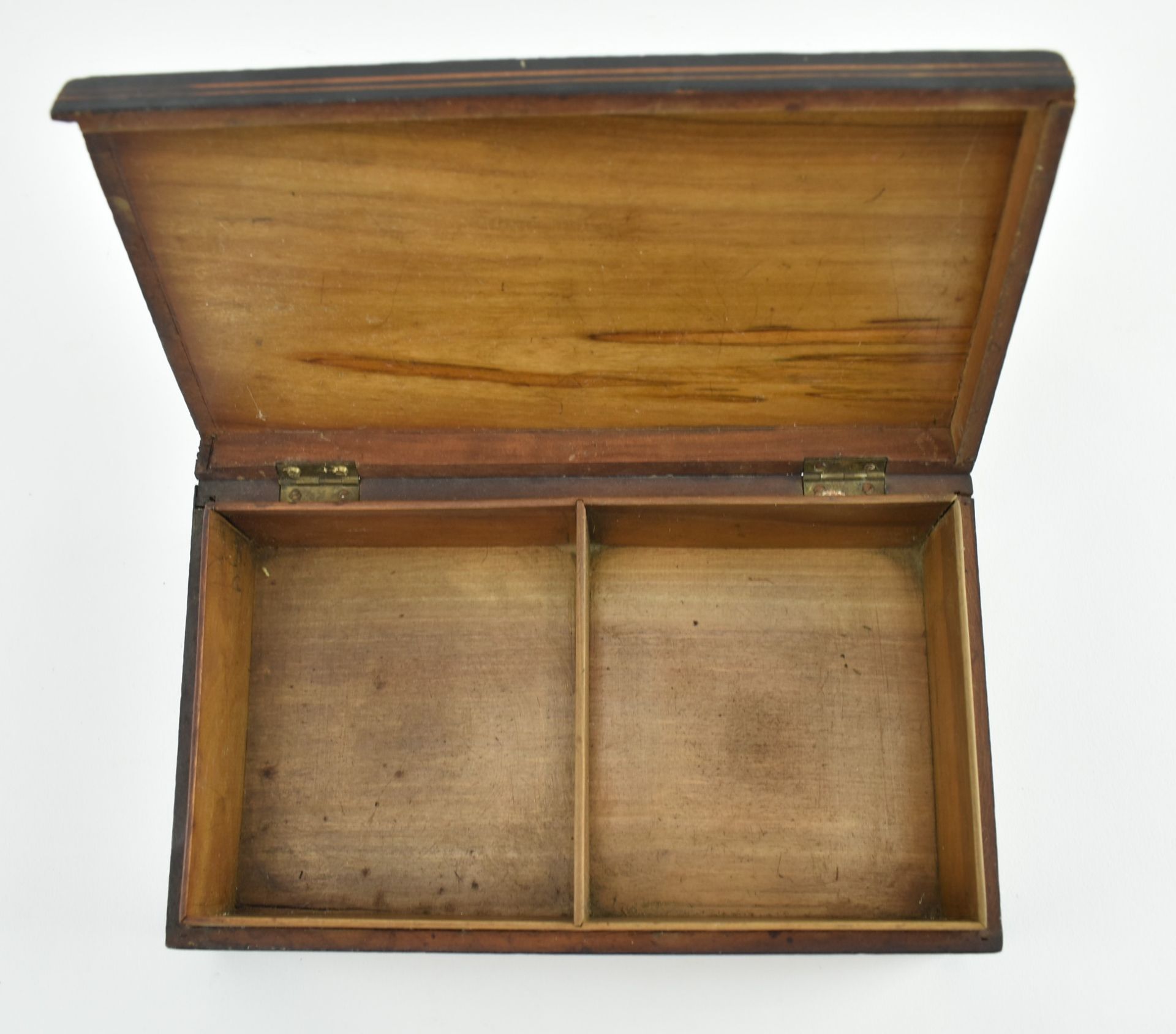 20TH CENTURY EUROPEAN MARQUETRY INLAID WOODEN JEWELRY BOX - Image 4 of 7