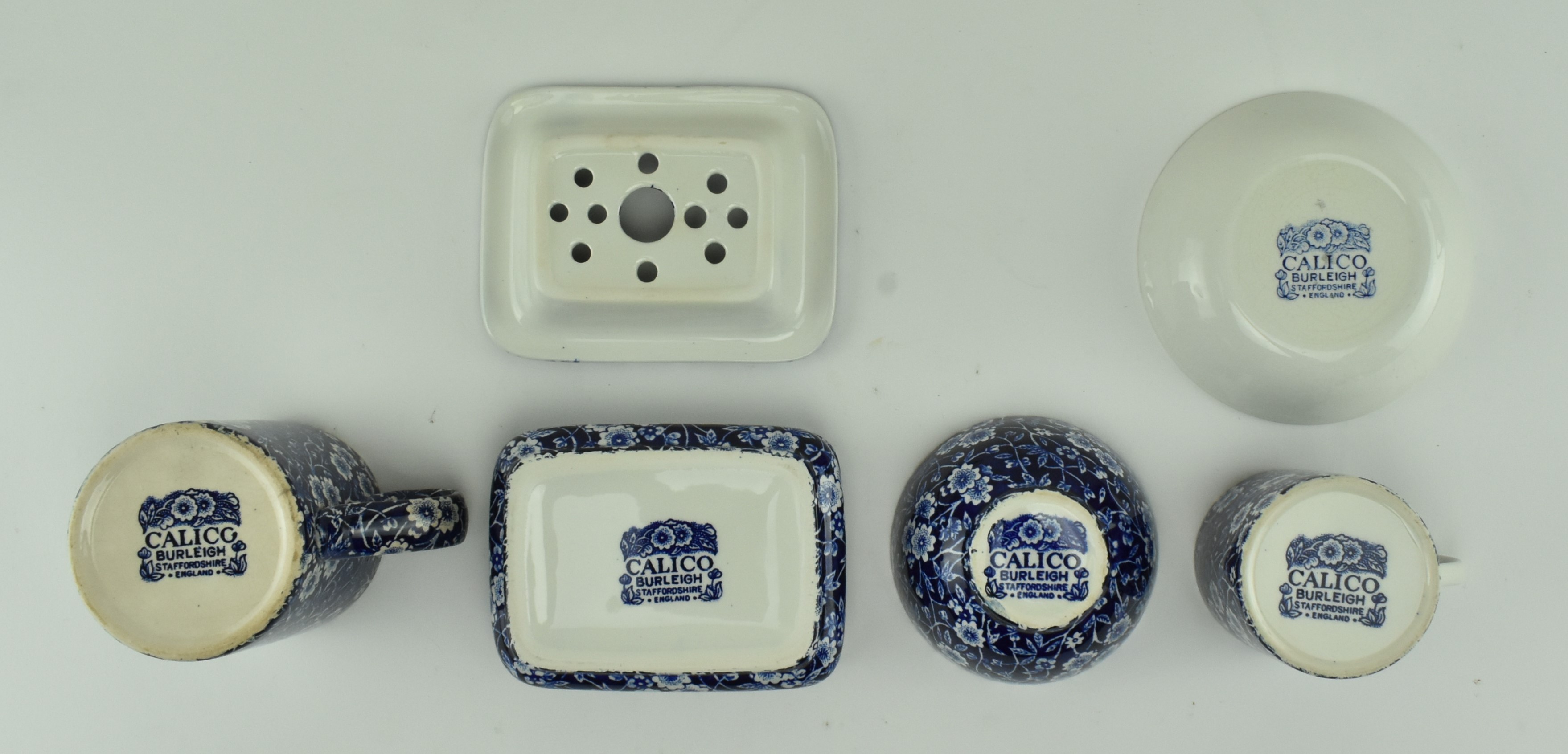 SELECTION OF BLUE AND WHITE BURLEIGH CERAMIC TABLEWARES - Image 4 of 15