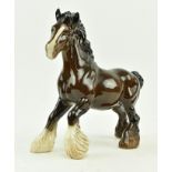 BESWICK - 20TH CENTURY PORCELAIN FIGURINE OF A SHIRE HORSE