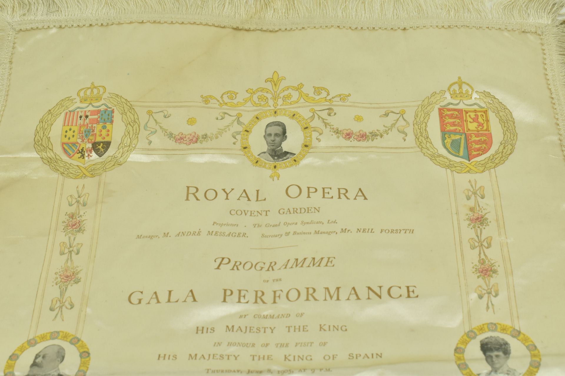 1905 SILK PROGRAMME FOR ROYAL GALA PERFORMANCE - Bild 2 aus 7