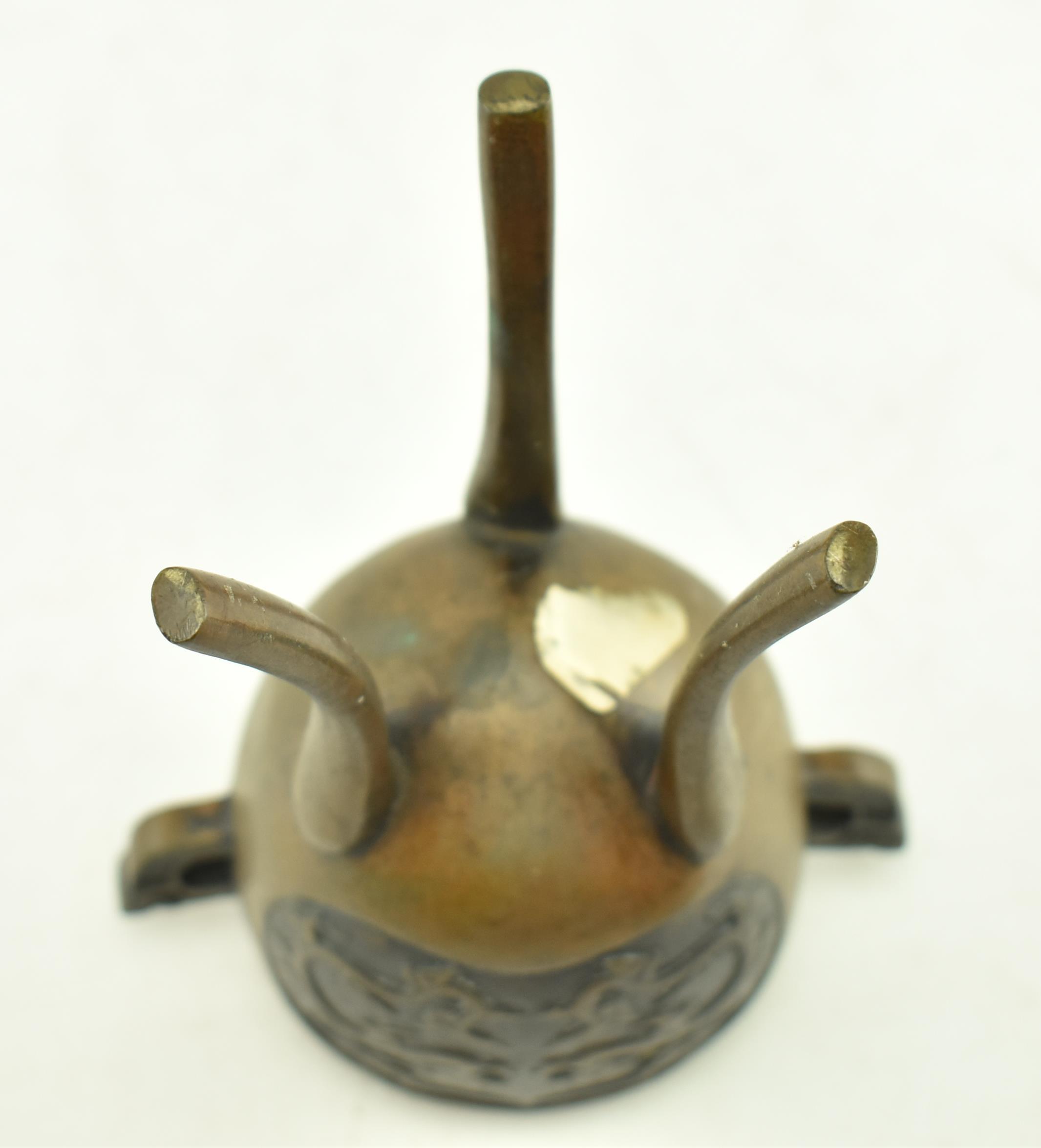 EARLY 20TH CENTURY JAPANESE TRIPOD DRAGON CENSER - Image 5 of 5