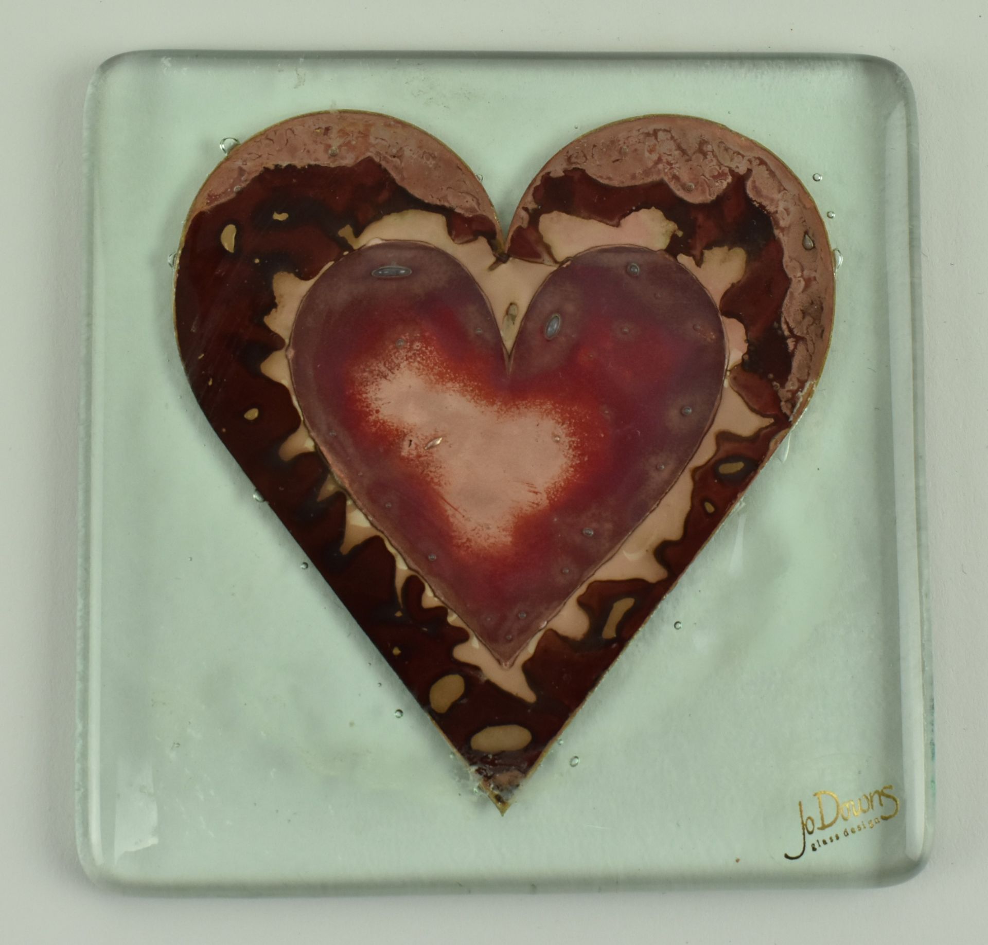 JO DOWNS - COLLECTION OF STUDIO GLASS COASTERS & PLATTERS - Image 7 of 8