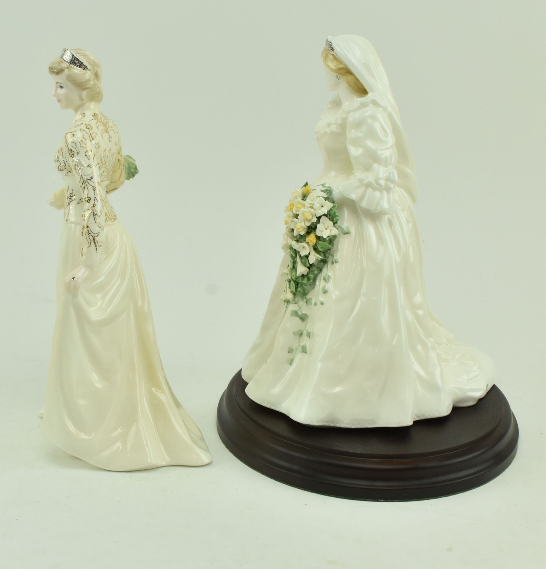 TWO COALPORT PRINCESS DIANA COMMEMORATIVE PORCELAIN FIGURES - Image 4 of 7