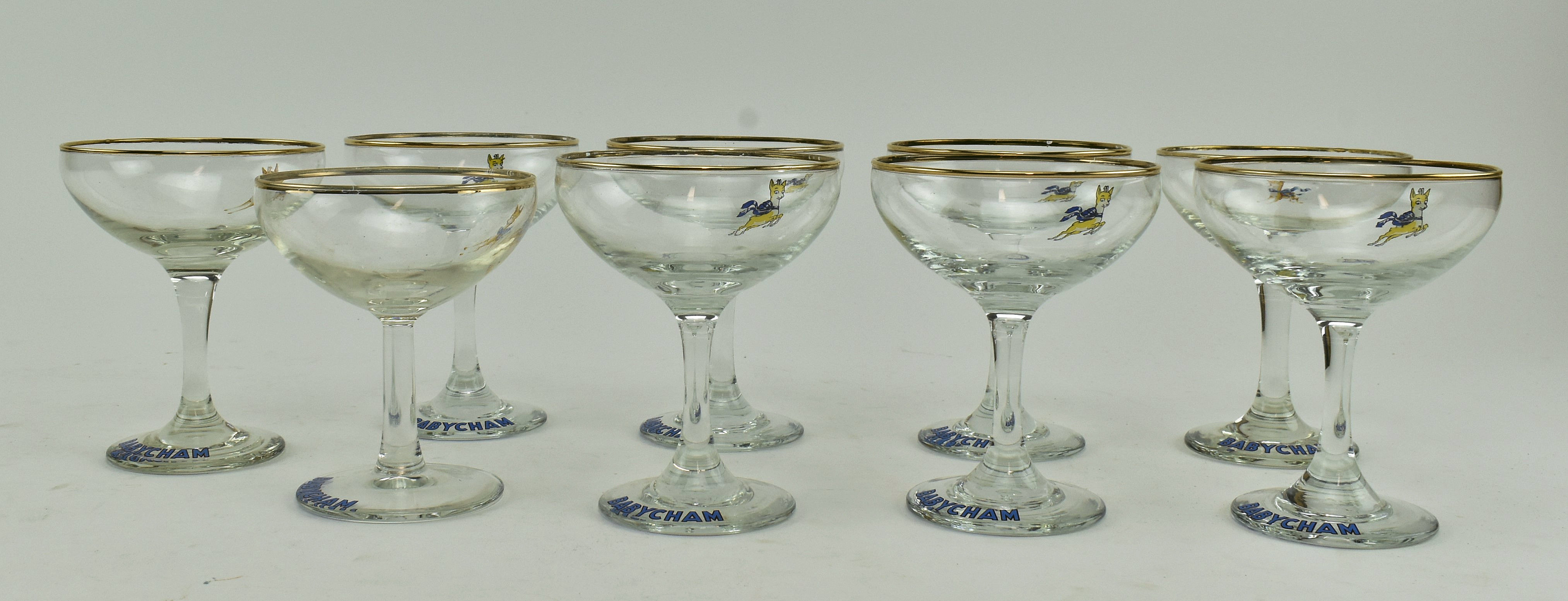 BABYCHAM - COLLECTION OF NINE VINTAGE CHAMPAGNE COUPES - Image 2 of 11