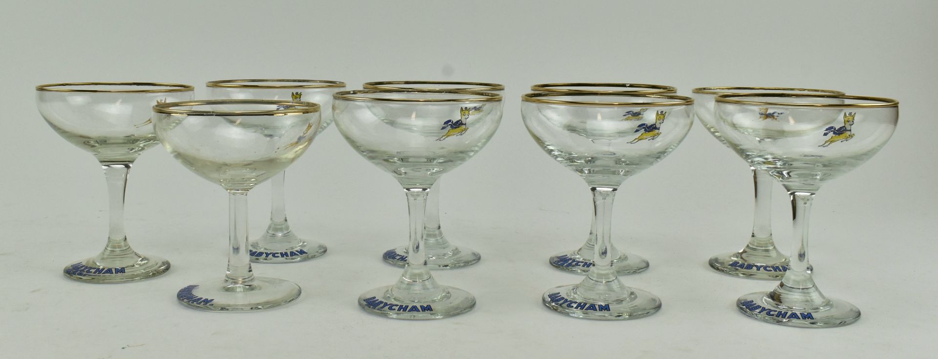 BABYCHAM - COLLECTION OF NINE VINTAGE CHAMPAGNE COUPES - Image 2 of 11