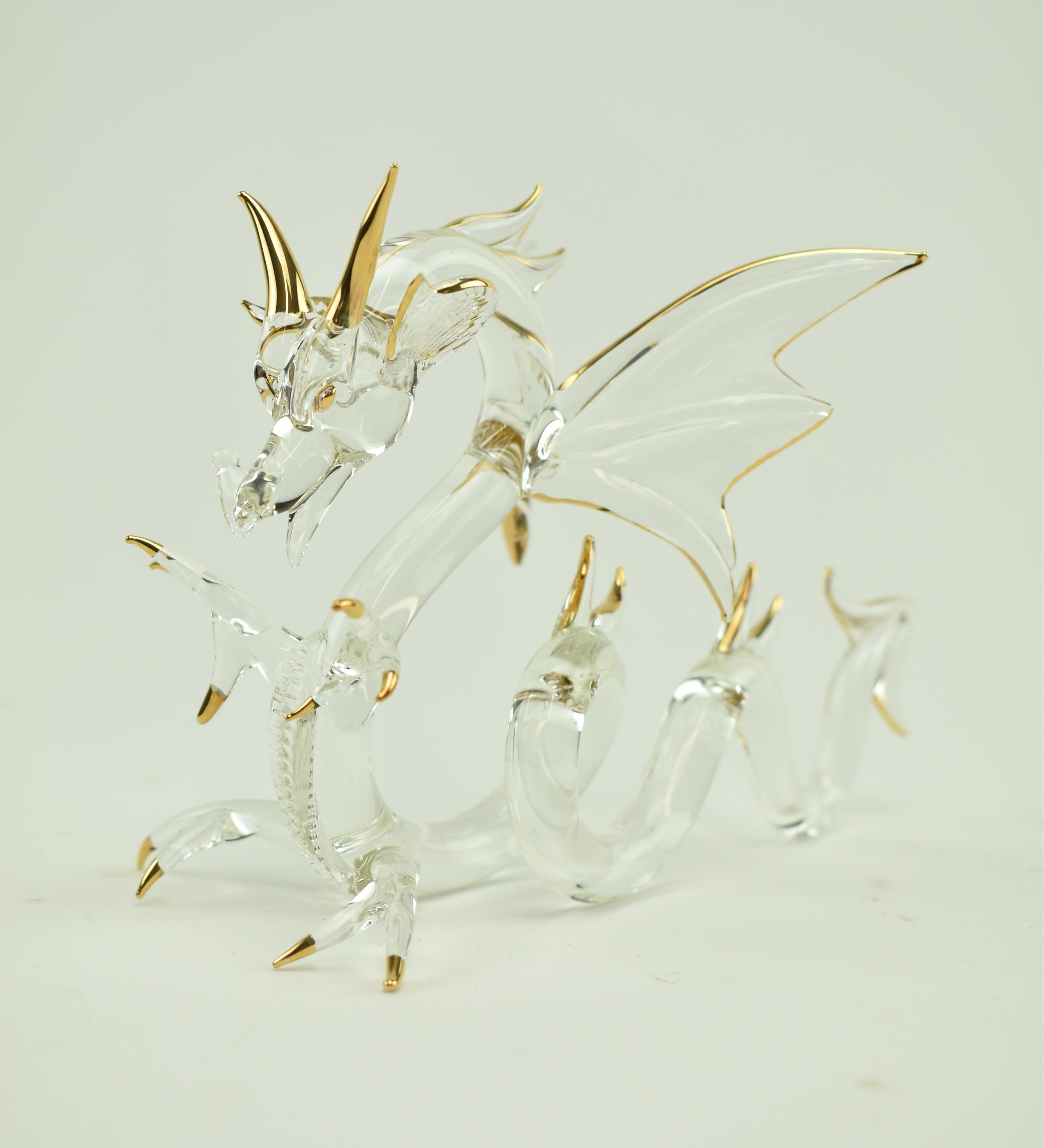 ARRIBAS BROS - WALT DISNEY WORLD CRYSTAL GLASS DRAGON - Bild 2 aus 6