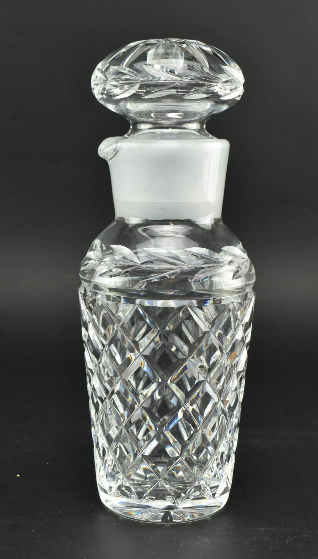 WATERFORD CRYSTAL GLASS COCKTAIL SHAKER