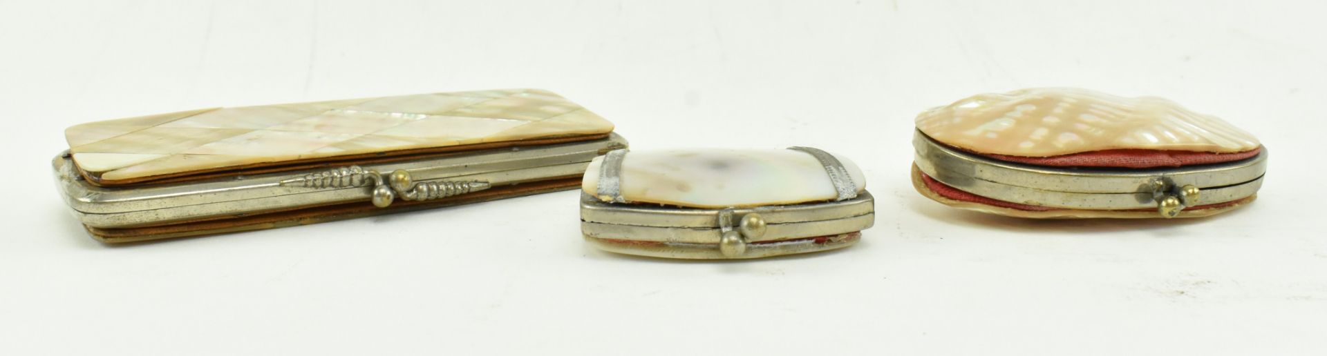 SEVEN MOTHER OF PEARL DECORATIVE TRINKET CASES - Image 8 of 9