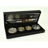 ROYAL MINT 2009 SILVER PROOF PIEDFORT FOUR COIN COLLECTION