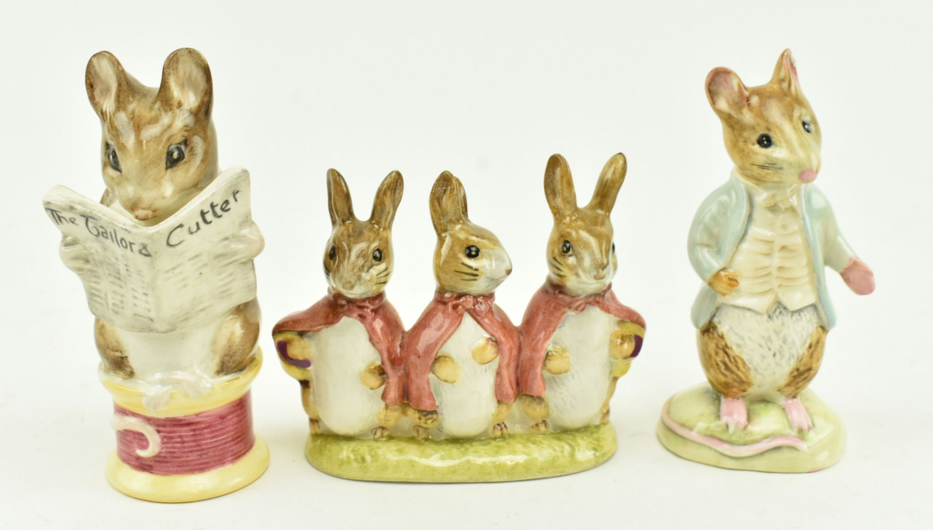 SIX BESWICK BEATRIX POTTER FINE BONE CHINA FIGURINES - Image 3 of 14