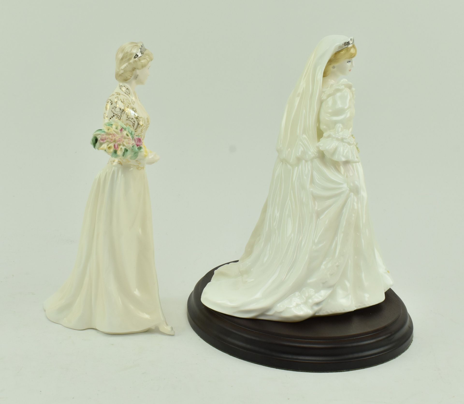 TWO COALPORT PRINCESS DIANA COMMEMORATIVE PORCELAIN FIGURES - Image 6 of 7