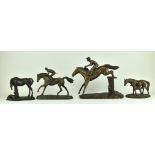 COLLECTION OF HEREDITIES LIMITED EDITION HORSE BRONZES