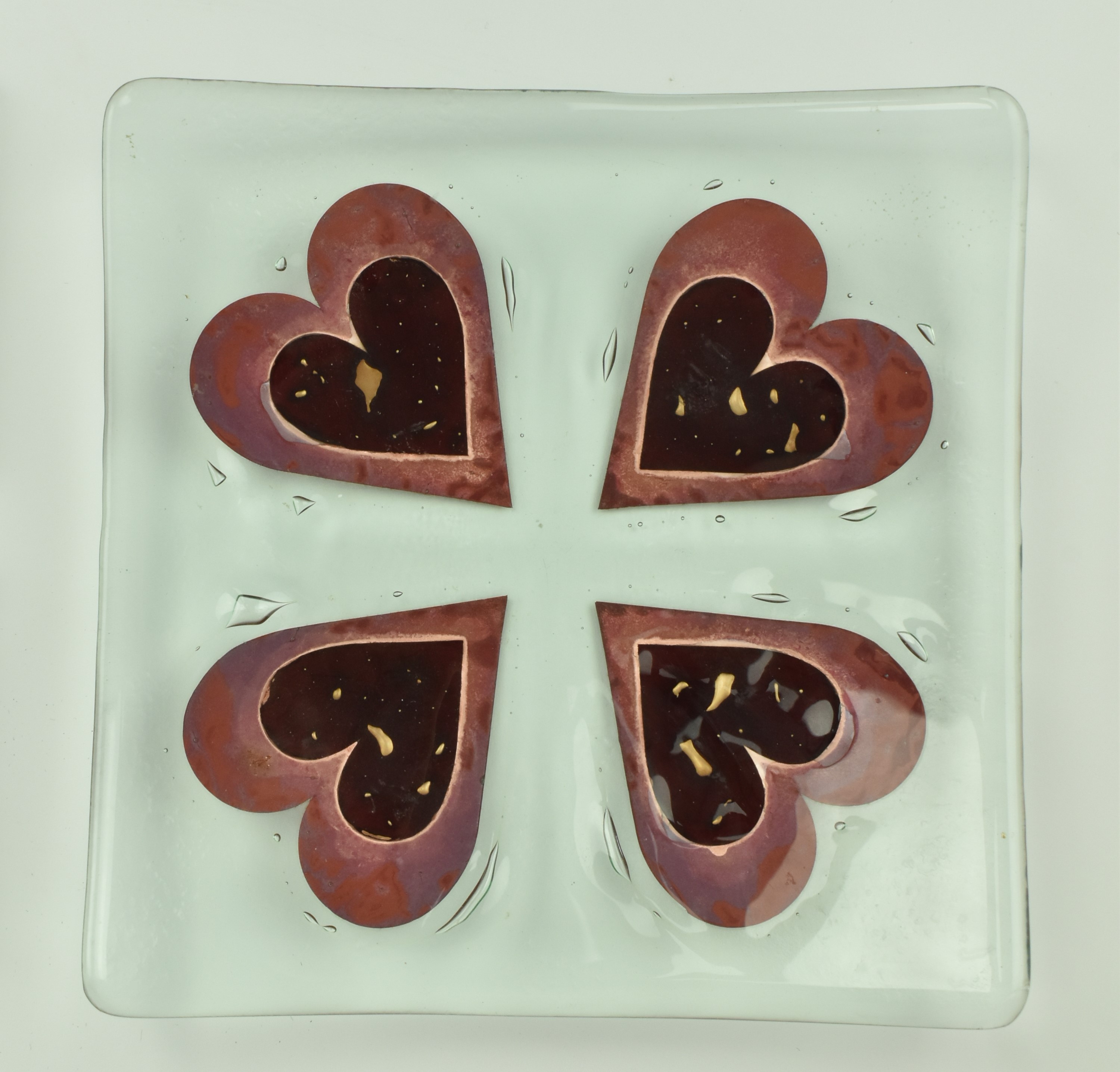 JO DOWNS - COLLECTION OF STUDIO GLASS COASTERS & PLATTERS - Image 2 of 8