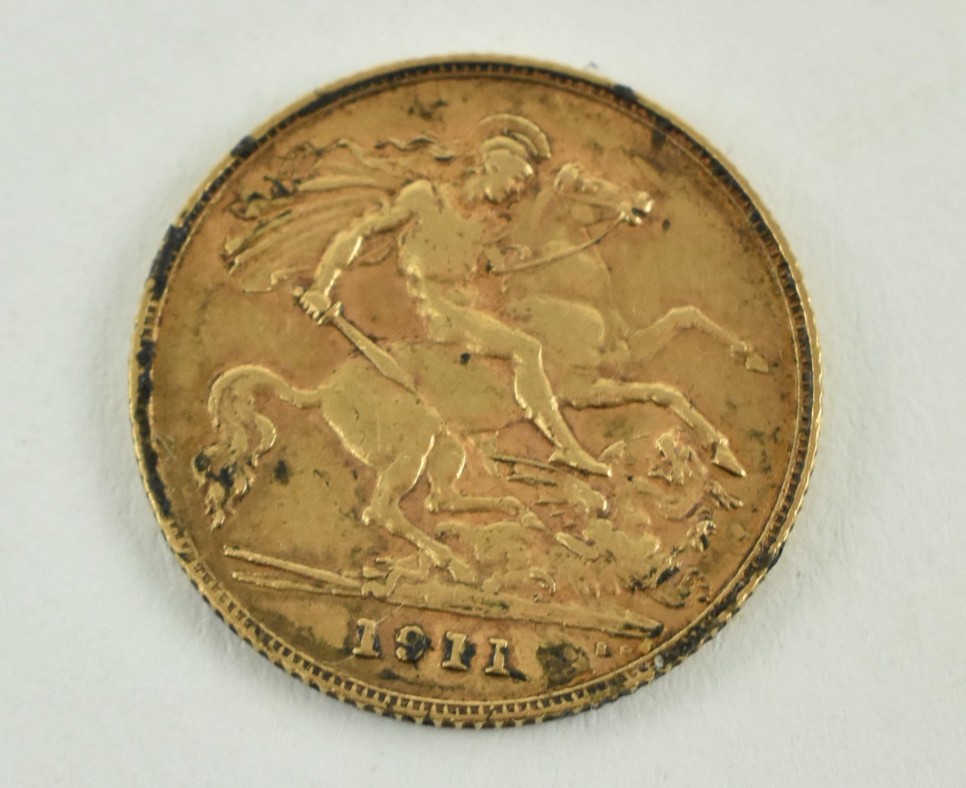 1911 GEORGE V HALF GOLD SOVEREIGN - Image 2 of 3