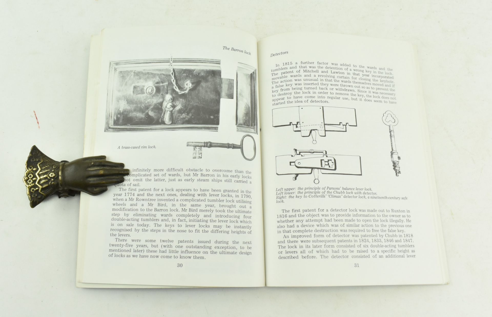 LOCKSMITHING. A COLLECTION OF BOOKS ON LOCKS, BRASS & METAL - Image 7 of 7