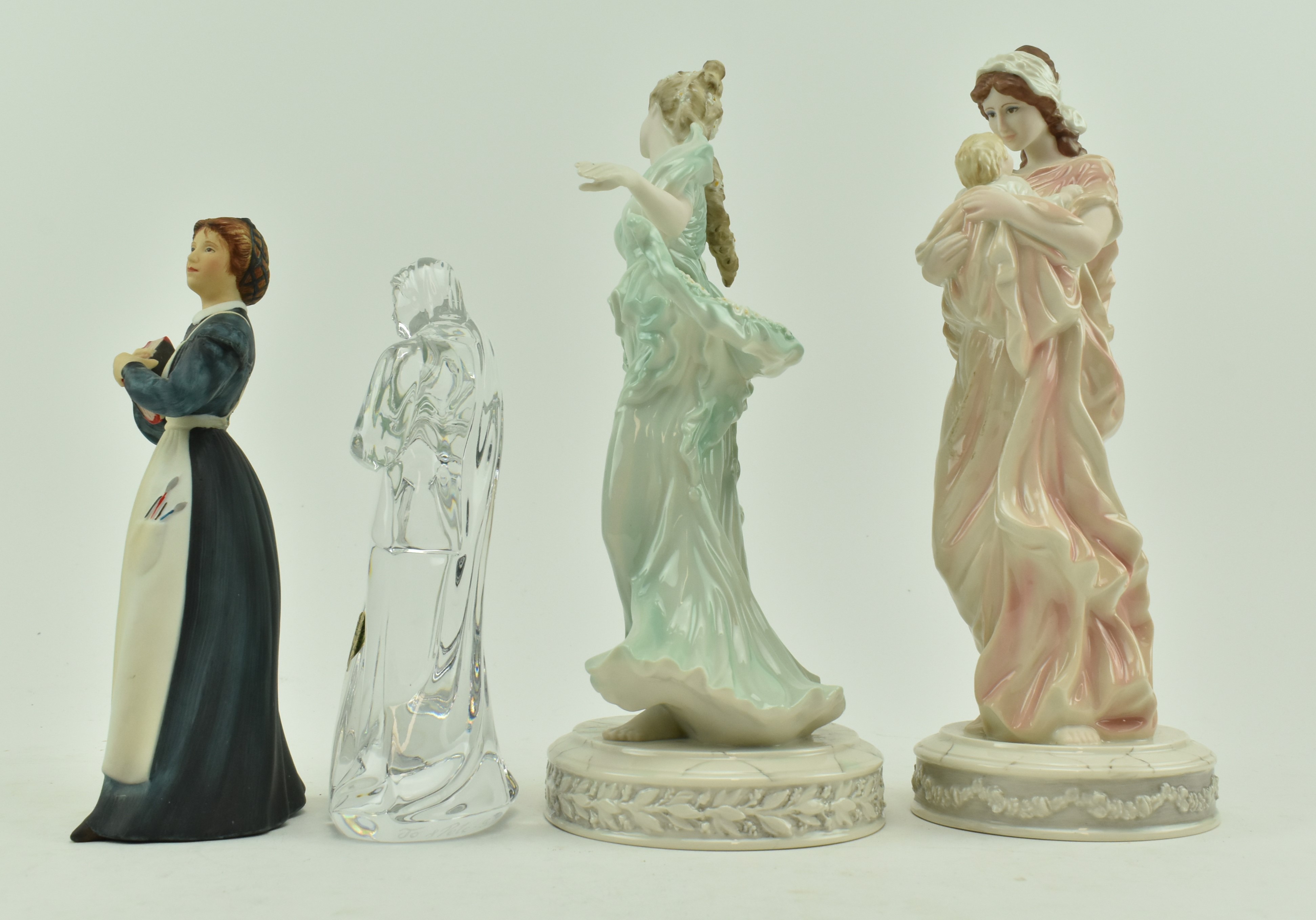 WEDGWOOD, WATERFORD & FRANKLIN PORCELAIN - FOUR FIGURINES - Image 6 of 12