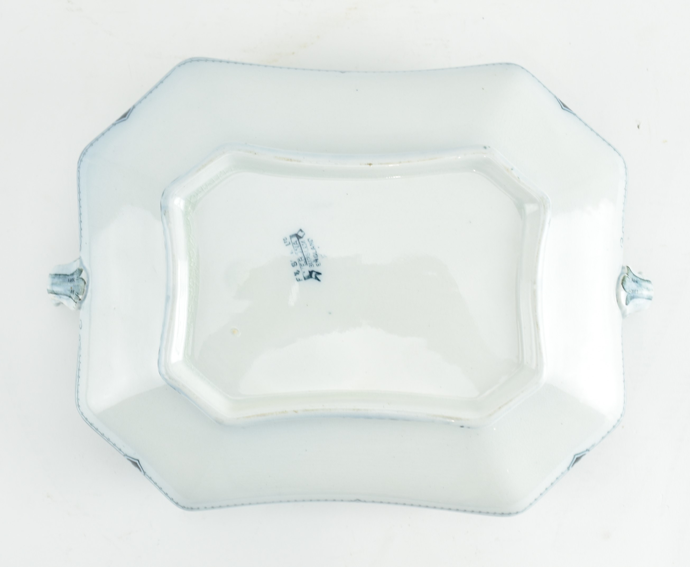 SPODE & BURSLEM - BLUE AND WHITE BAKING DISHES & TUREEN - Image 9 of 12