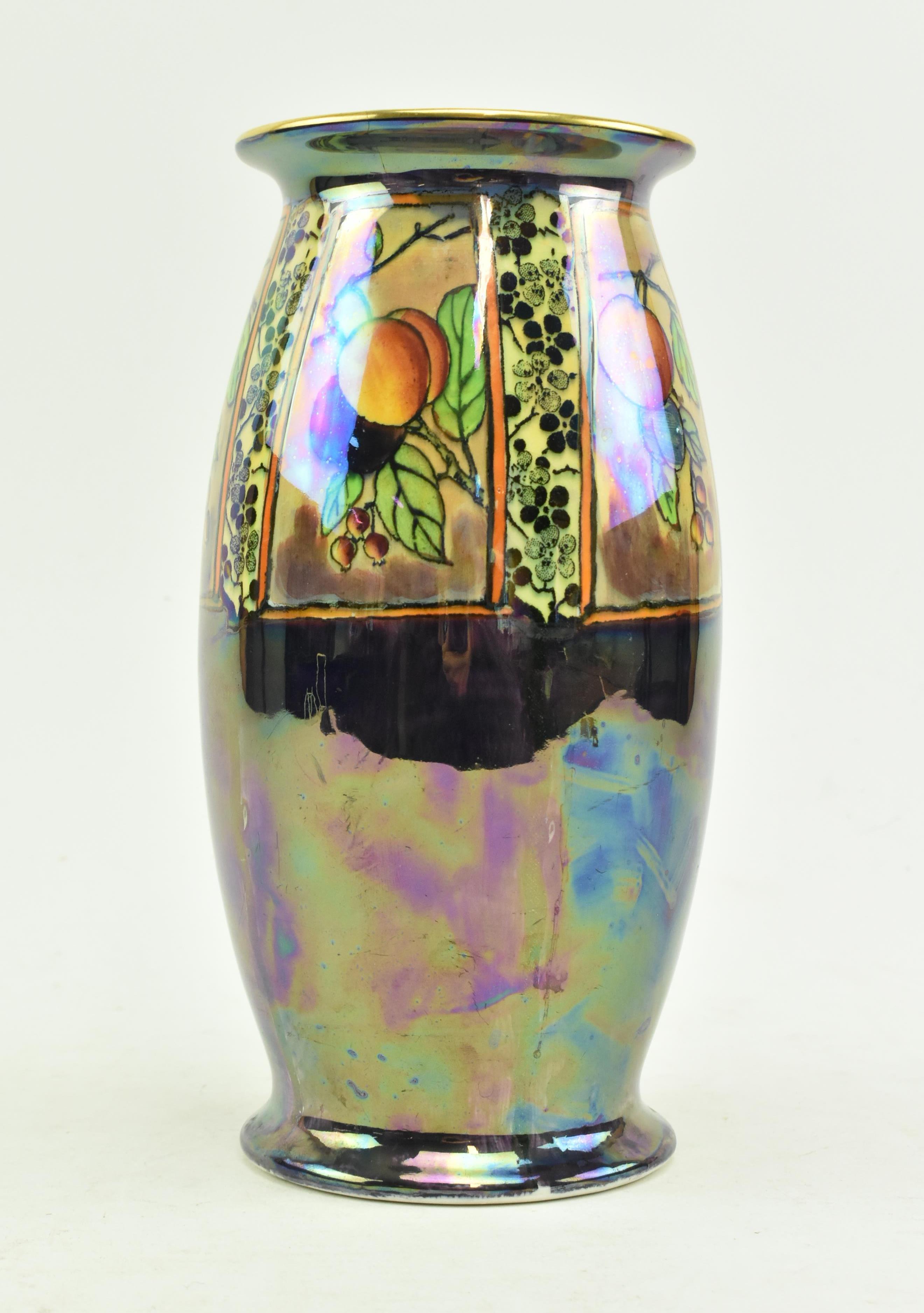 WILKINSON - VINTAGE 20TH CENTURY HAND PAINTED LUSTRE VASE