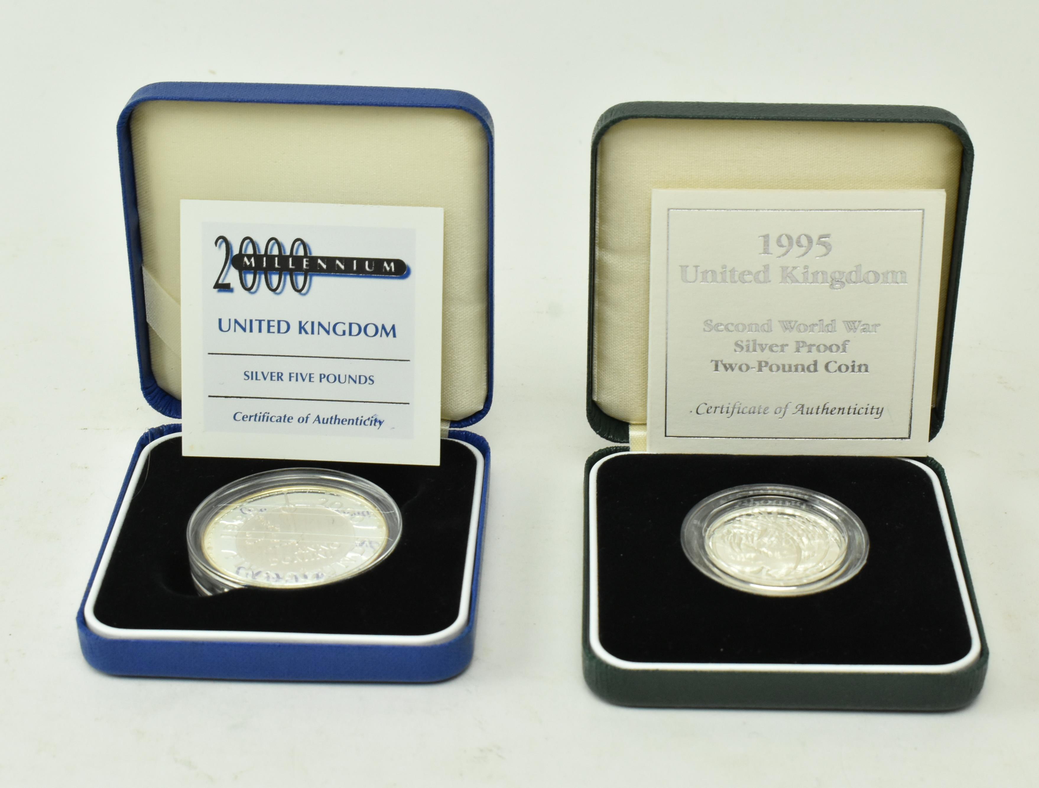 EIGHT ROYAL MINT COMMEMORATIVE COINS, CASED & W CERTIFICATES - Image 5 of 6