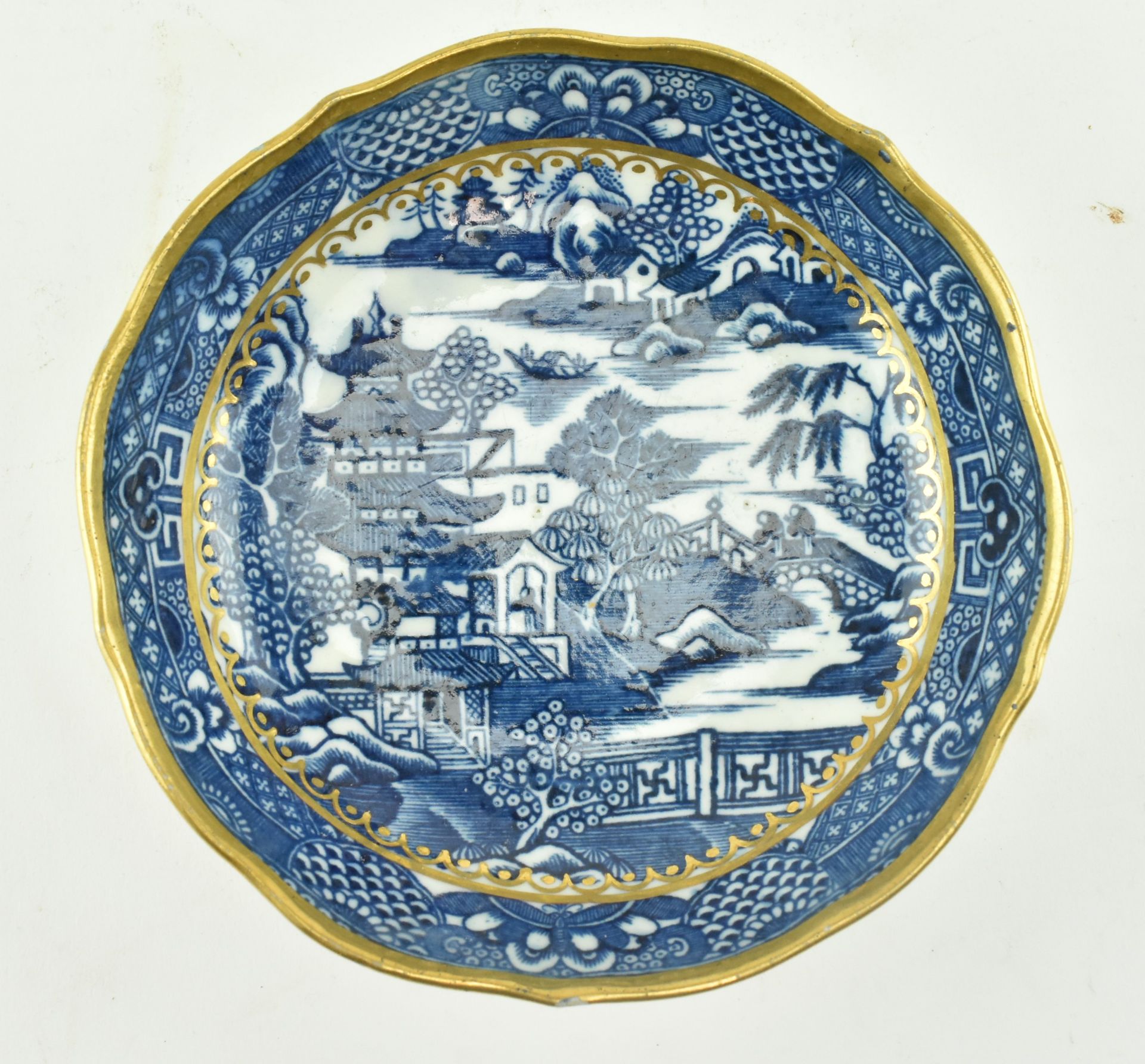18TH CENTURY CAUGHTLEY CUP & SAUCER AND N IRONSTONE BOWL - Image 3 of 7