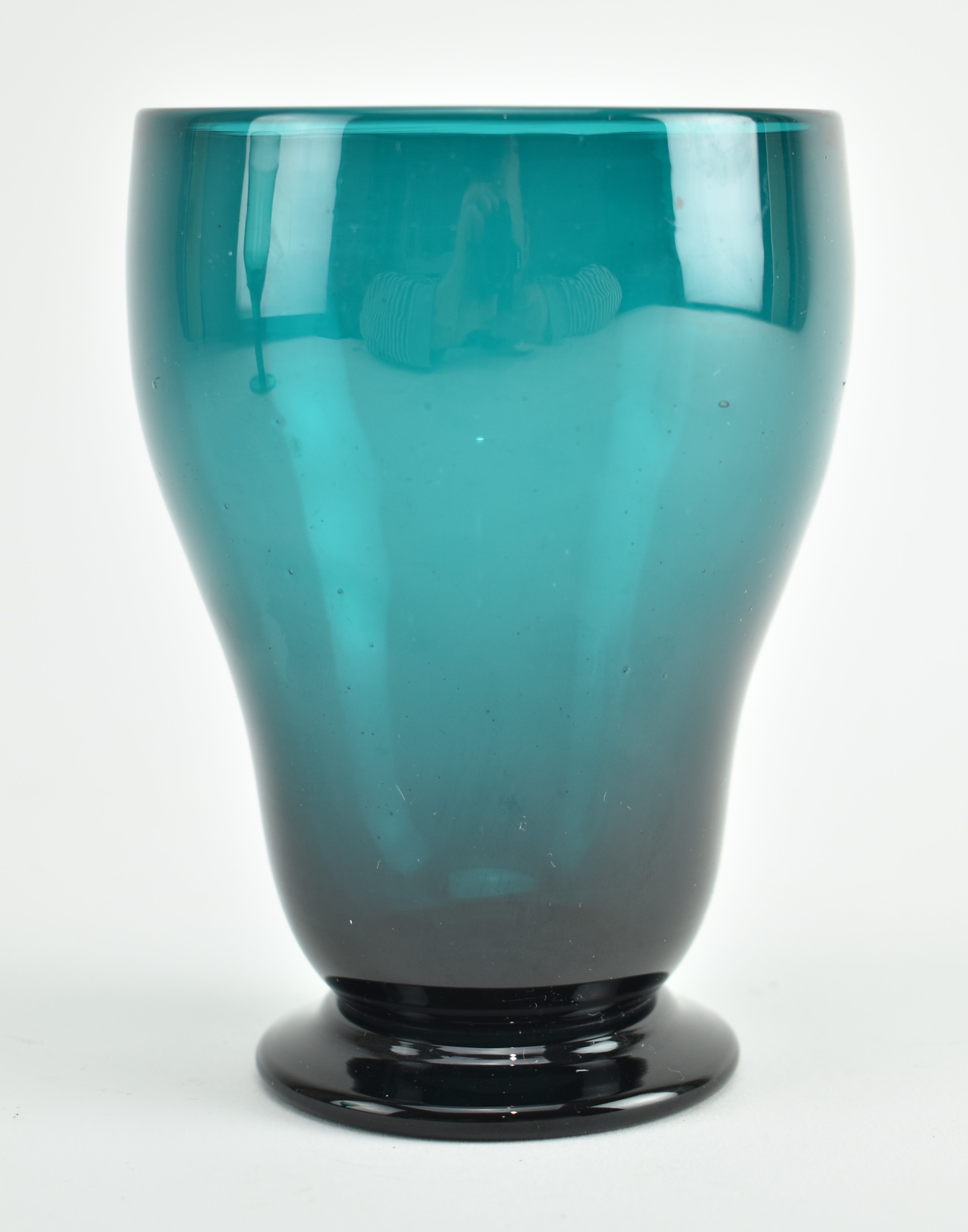TWO EARLY-MID 20TH CENTURY GREEN - BLUE DRINKING GLASSES - Image 6 of 8