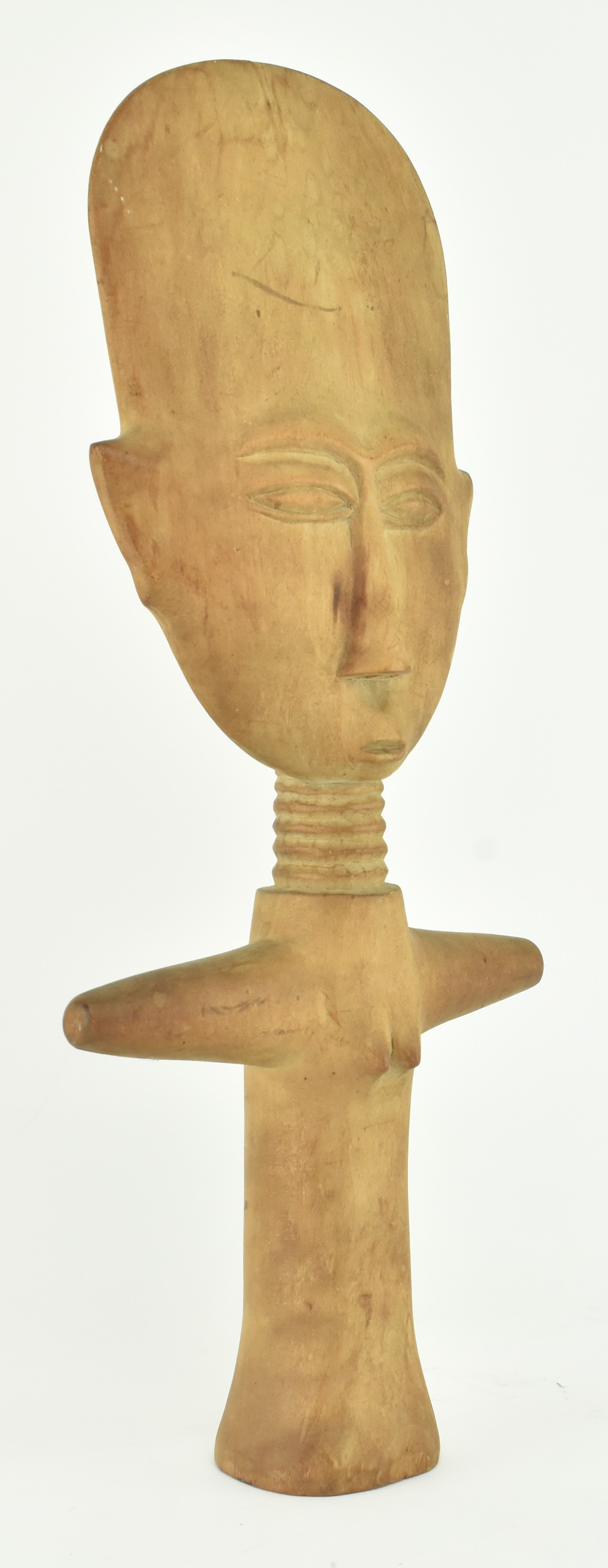 AFRICAN ASHANTI AKUABA TRIBAL WOODEN CARVED FERTILITY DOLL - Image 7 of 7