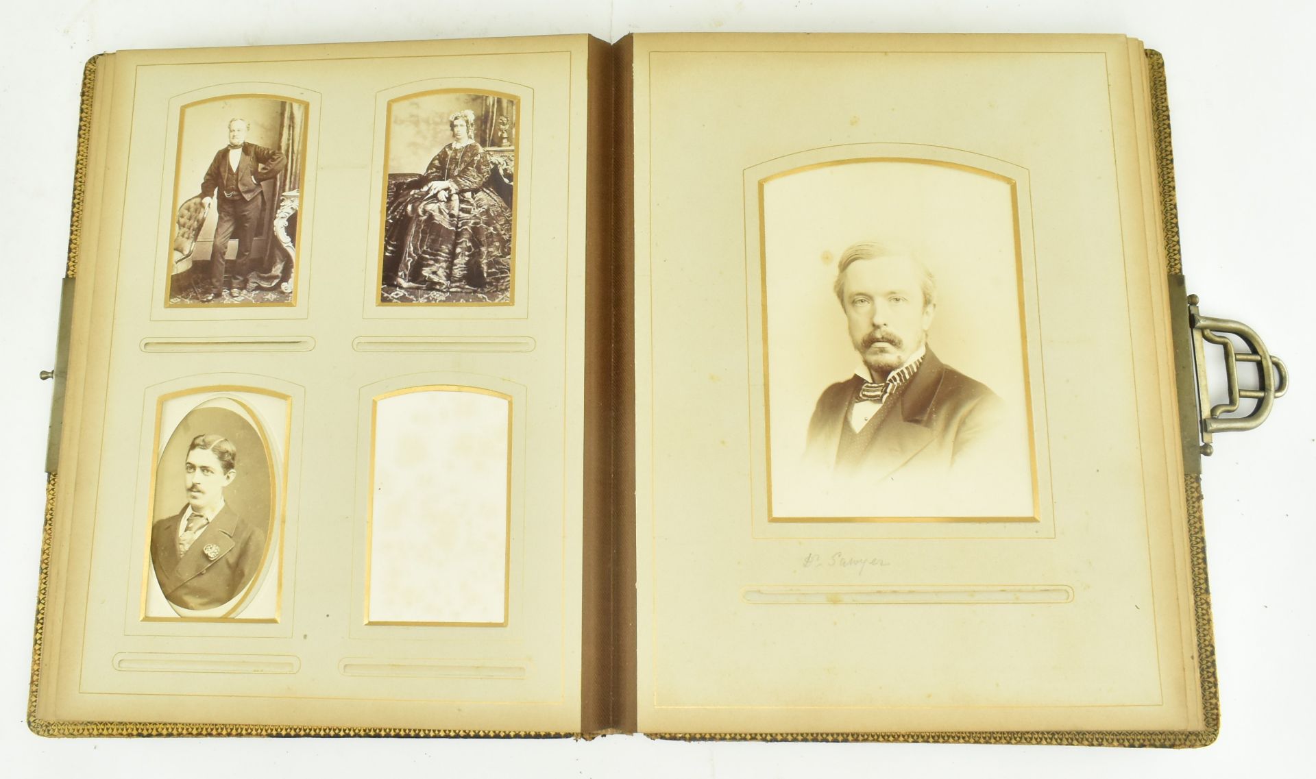 TWO 19TH CENTURY VICTORIAN PHOTOGRAPH ALBUMS - Image 12 of 13