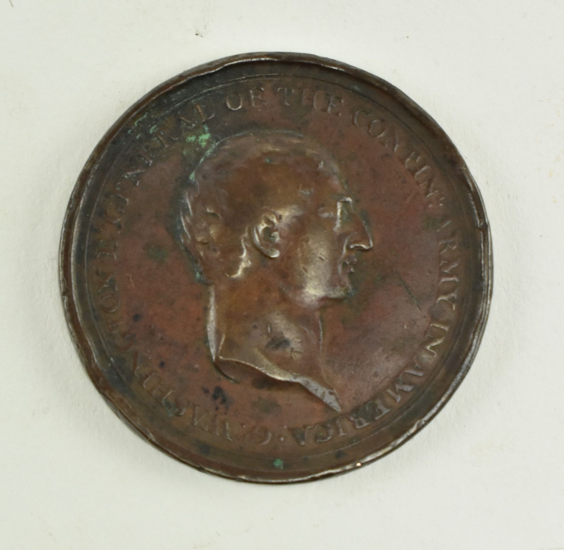 1778 GEORGE WASHINGTON VOLTAIRE MEDAL - Image 2 of 3