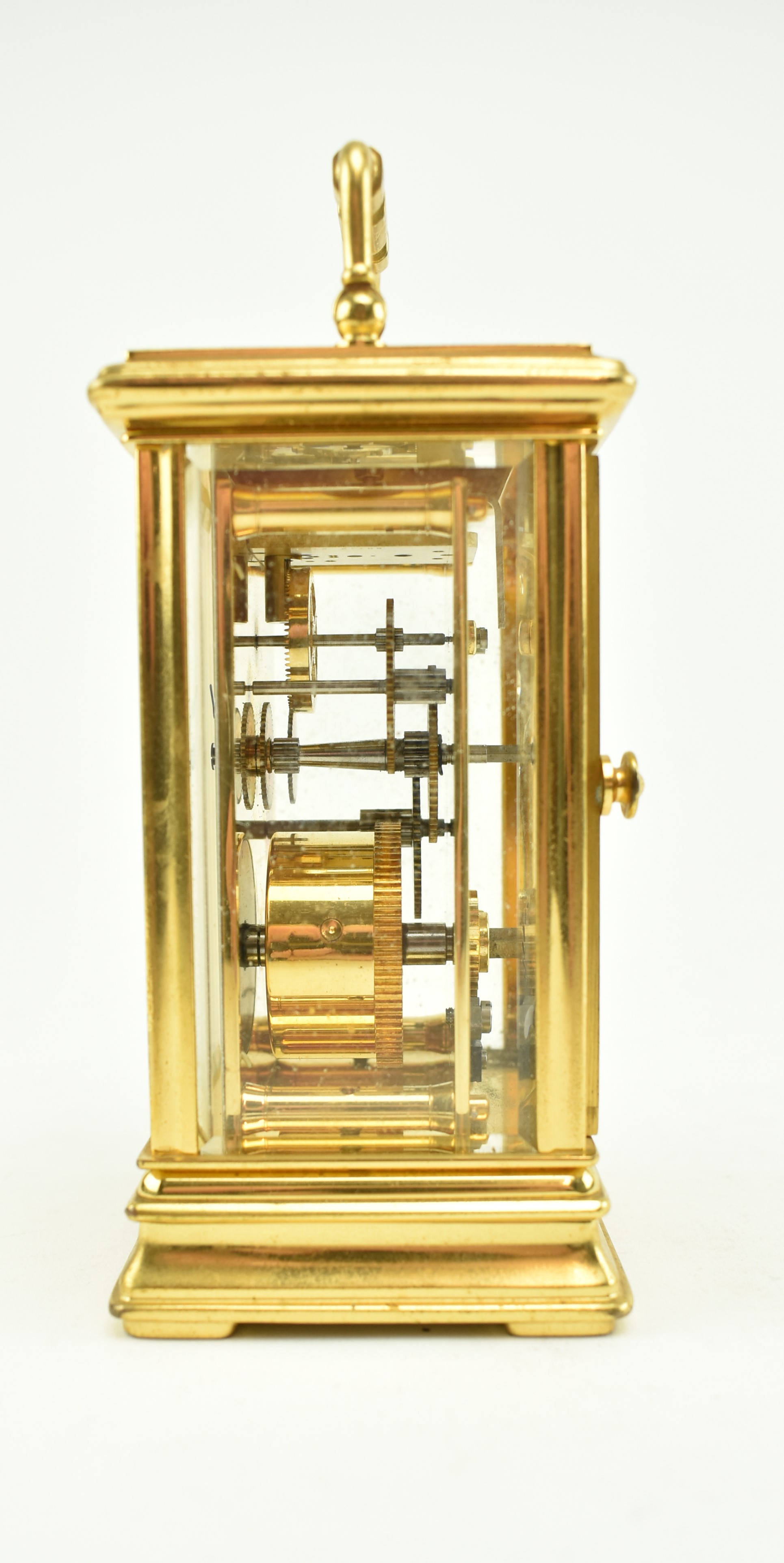 ST. JAMES BRASS REPEATING MANTLEPIECE CARRIAGE CLOCK - Image 4 of 6