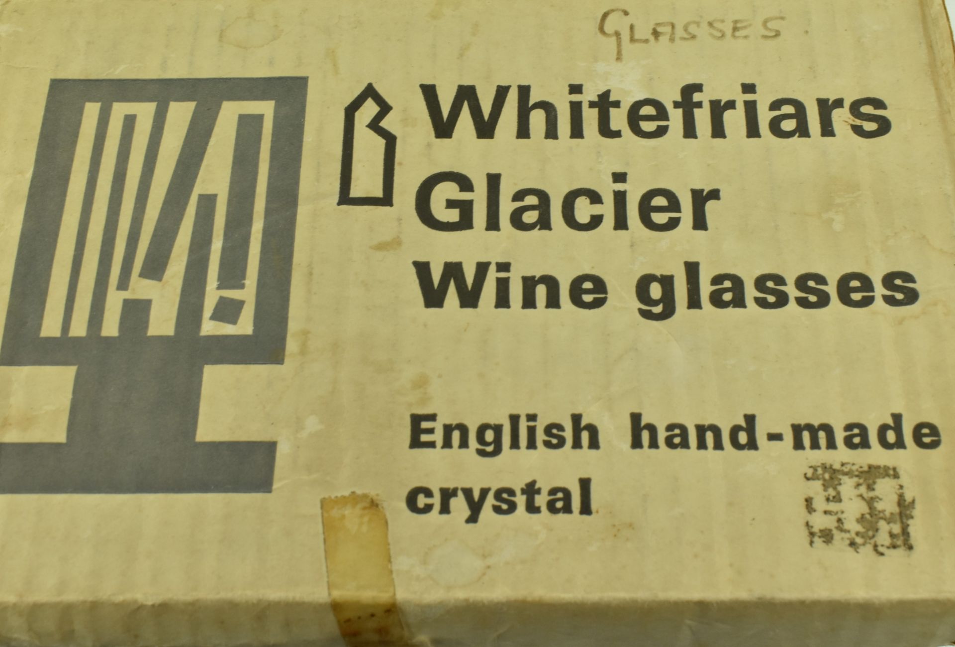 WHITEFRIARS - SIX VINTAGE GLACIER WINE GLASSES IN ORIG. BOX - Bild 6 aus 6