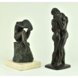 ILUIS JORDA & ROLAND CHADWICK - TWO BRONZE RESIN NUDE STATUES