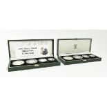 TWO SILVER PROOF BRITANNIA COIN COLLECTIONS, 1997 & 2001