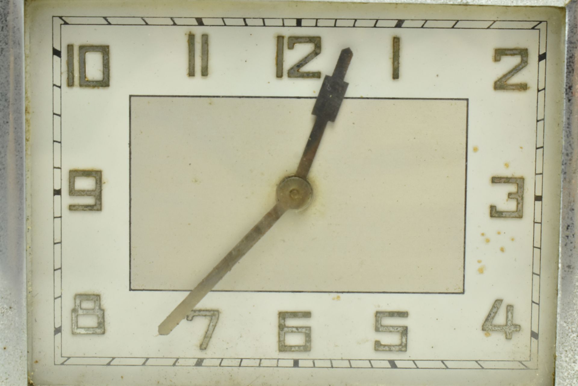 1920S ART DECO CHROME CASED DESK CLOCK - Image 3 of 8