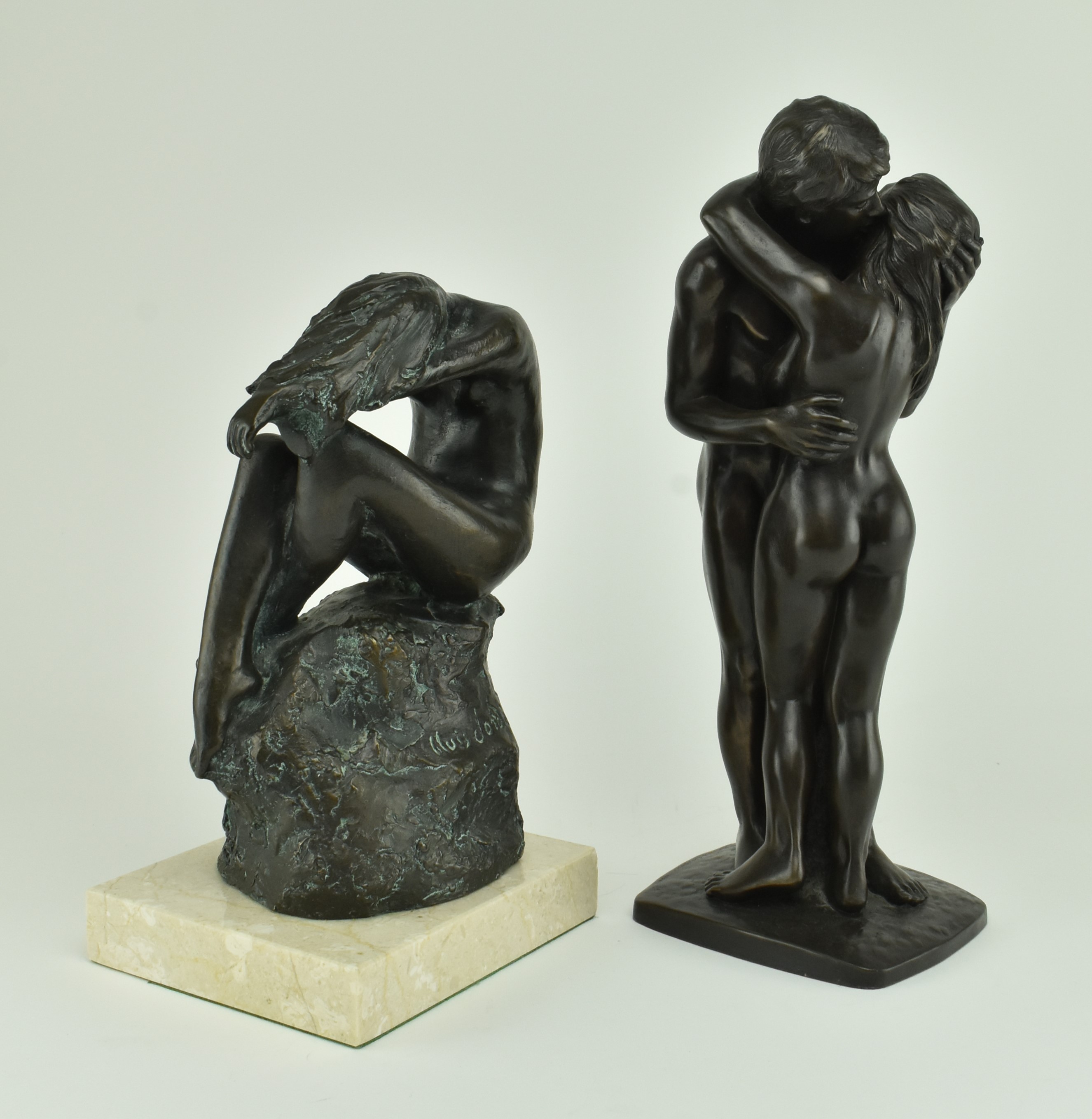 ILUIS JORDA & ROLAND CHADWICK - TWO BRONZE RESIN NUDE STATUES - Image 4 of 7