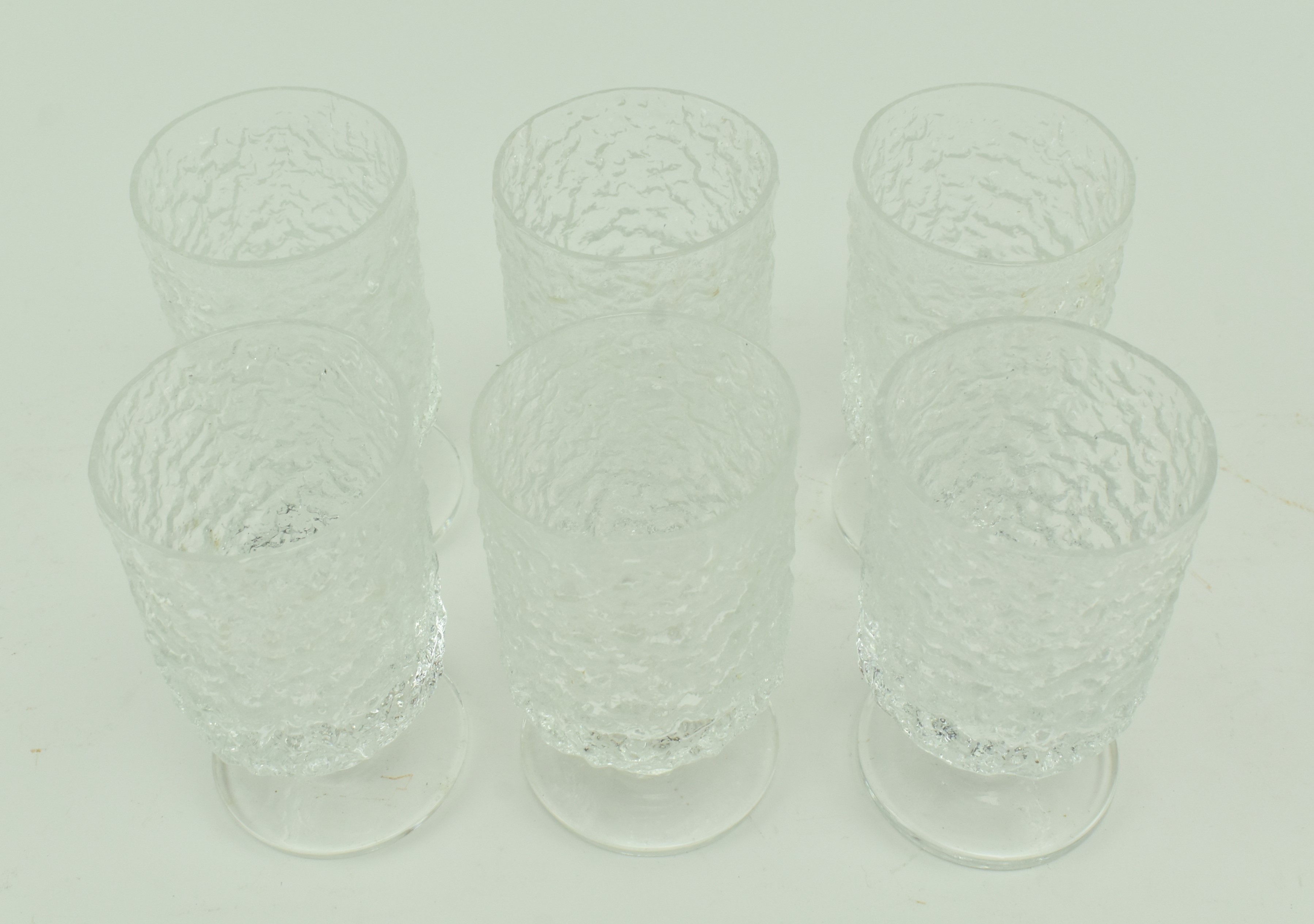 WHITEFRIARS - SIX VINTAGE GLACIER WINE GLASSES IN ORIG. BOX - Image 3 of 6