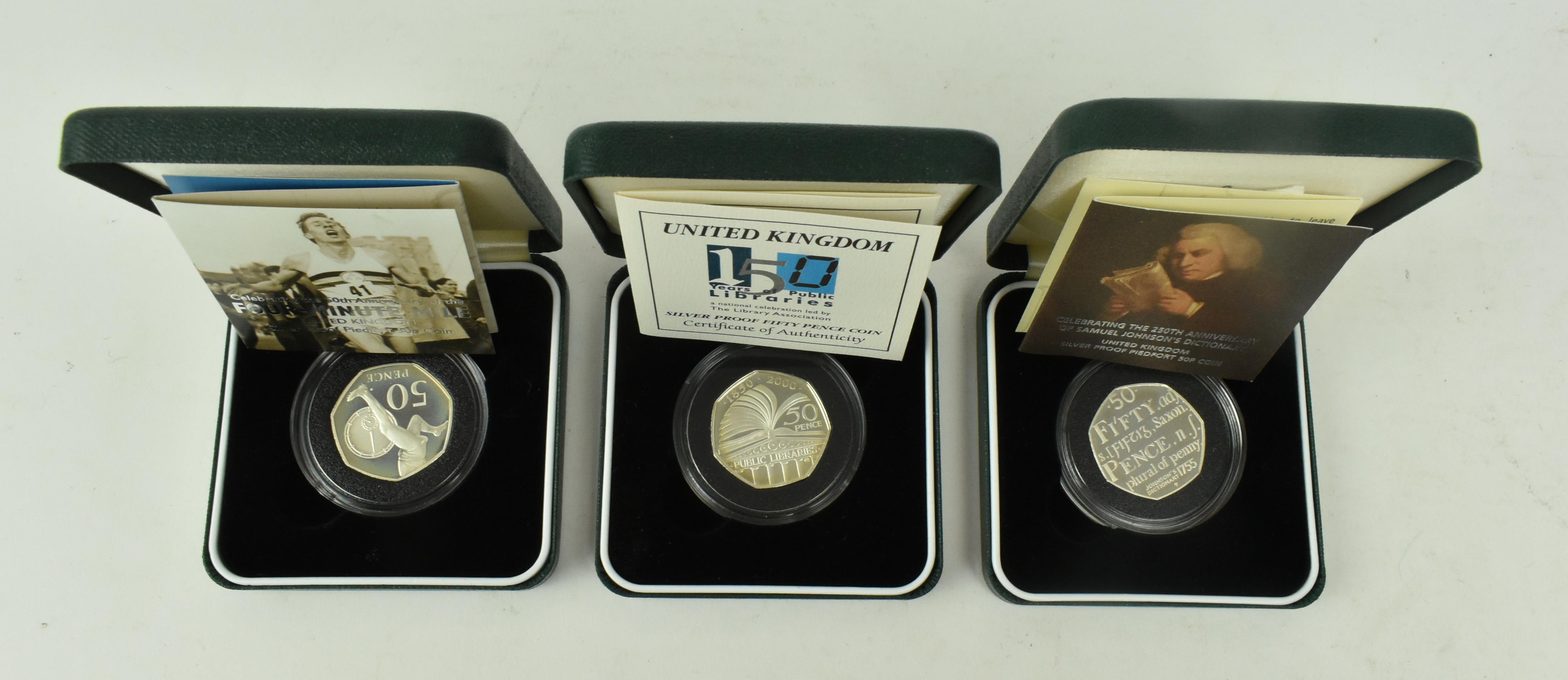 SEVEN ROYAL MINT COMMEMORATIVE FIFTY PENCE COINS - Image 2 of 4