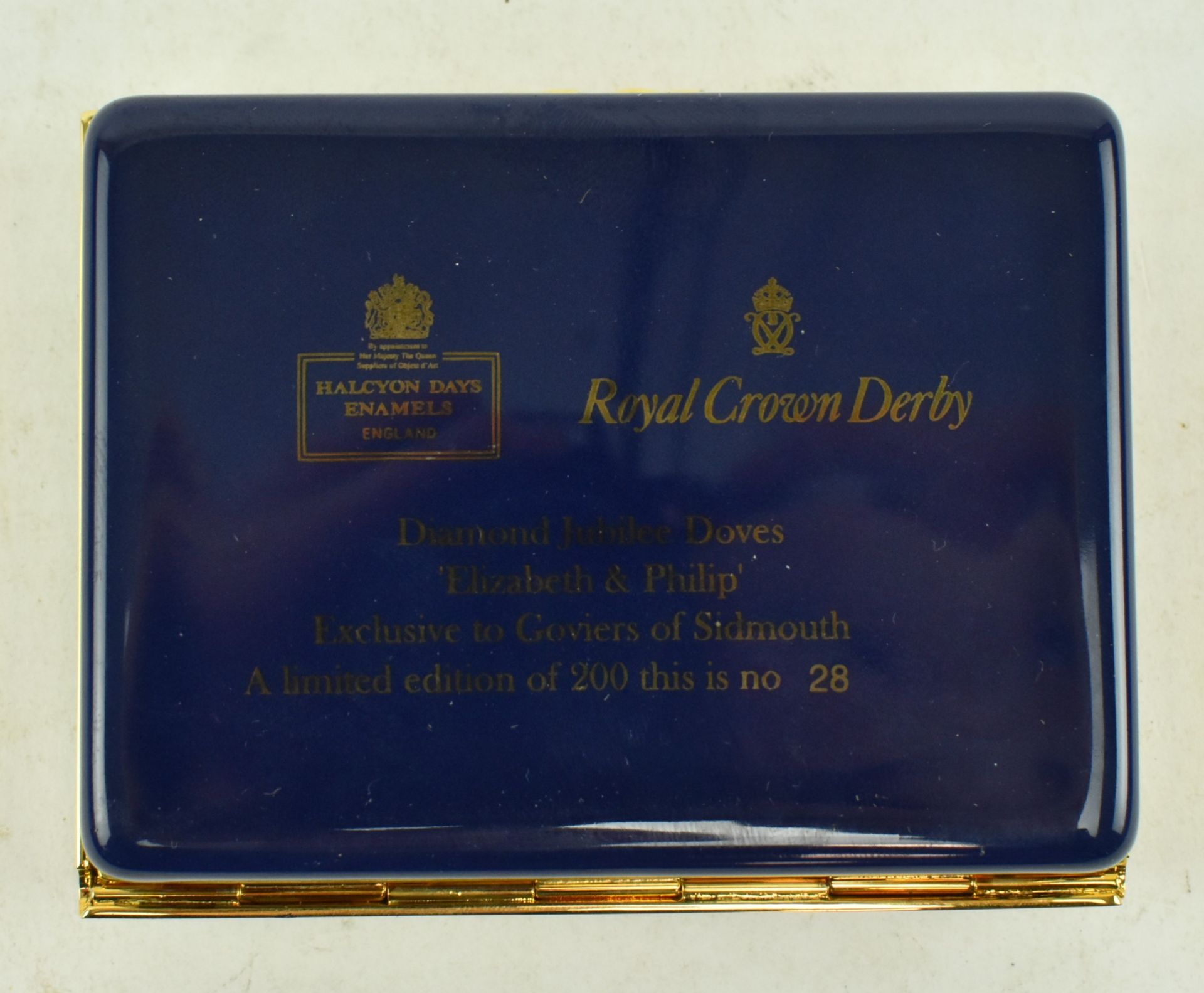 ROYAL CROWN DERBY - LIMITED EDITION HALCYON DAYS ENAMEL BOX - Image 4 of 6