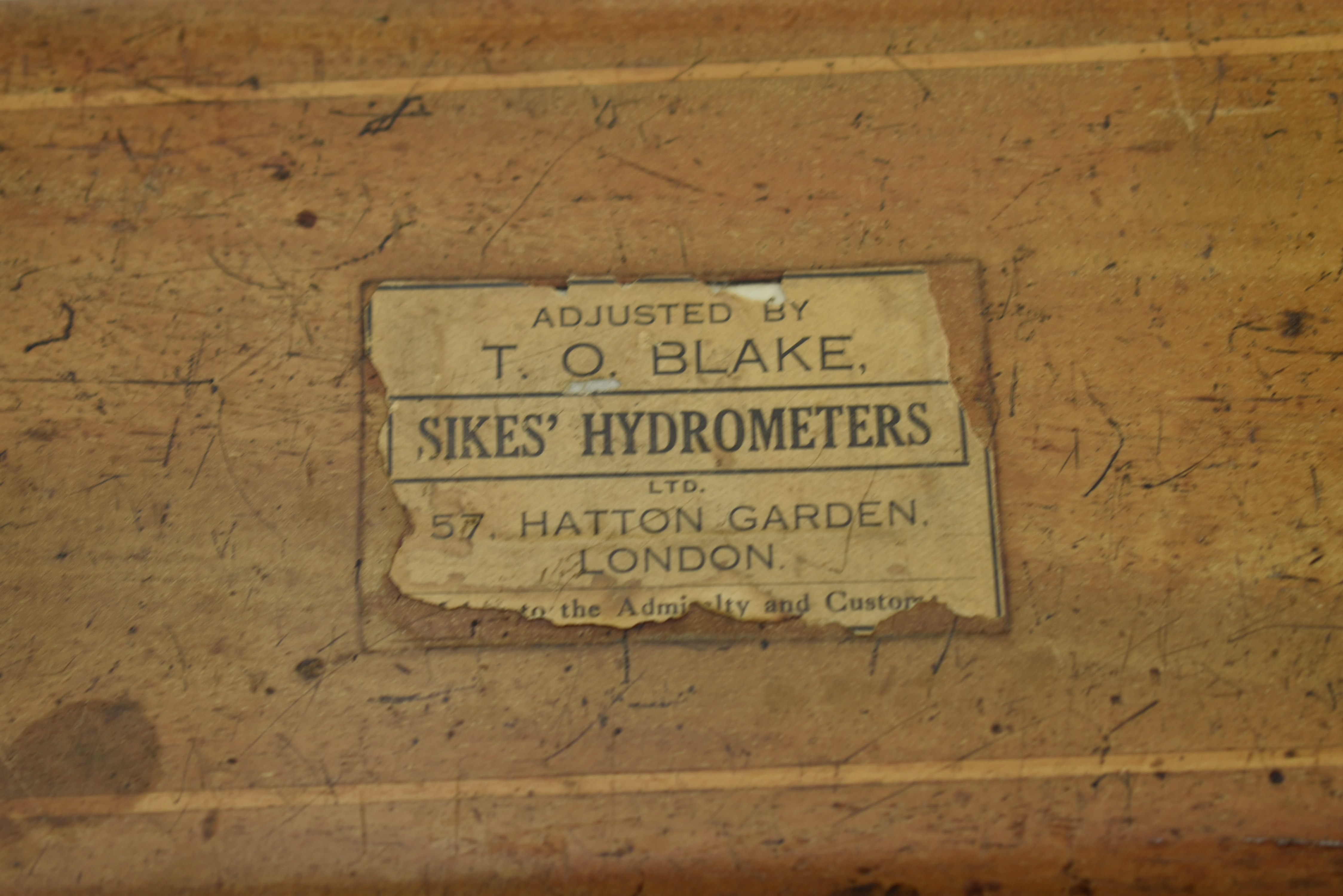 1920S SIKES HYDROMETER BY T. O. BLAKE - ASTON & MANDER LONDON - Image 12 of 12