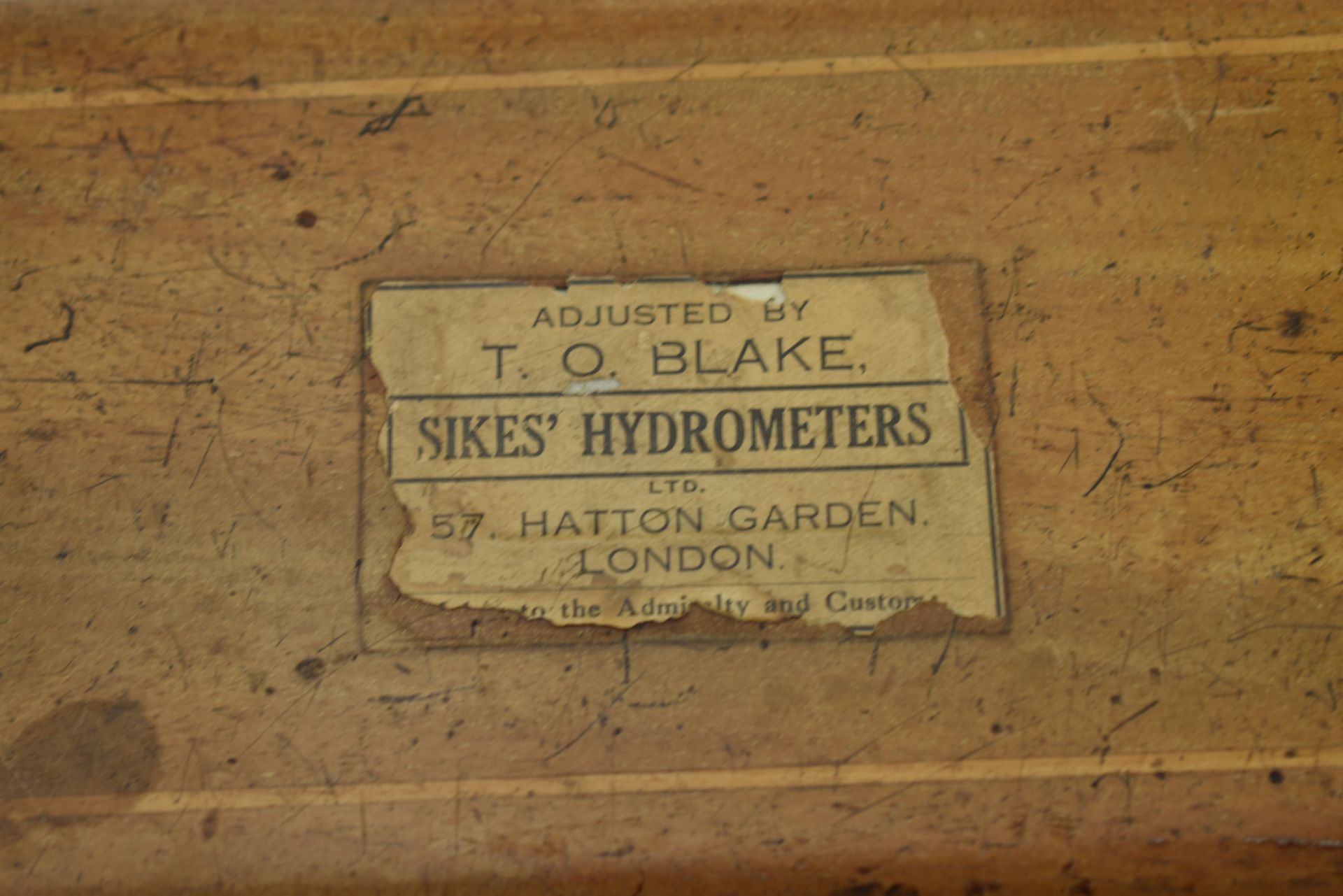 1920S SIKES HYDROMETER BY T. O. BLAKE - ASTON & MANDER LONDON - Bild 12 aus 12