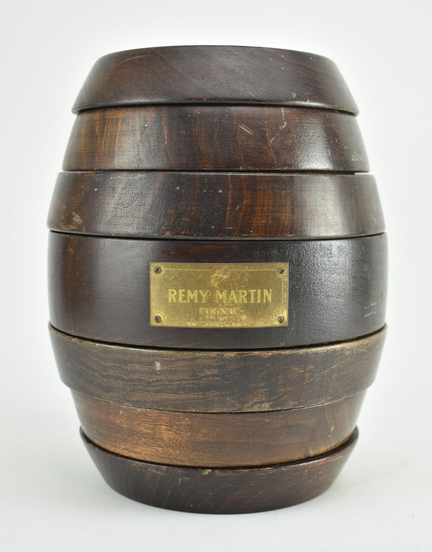 REMY MARTIN COGNAC HARDWOOD STACKING BAR GAME BARREL