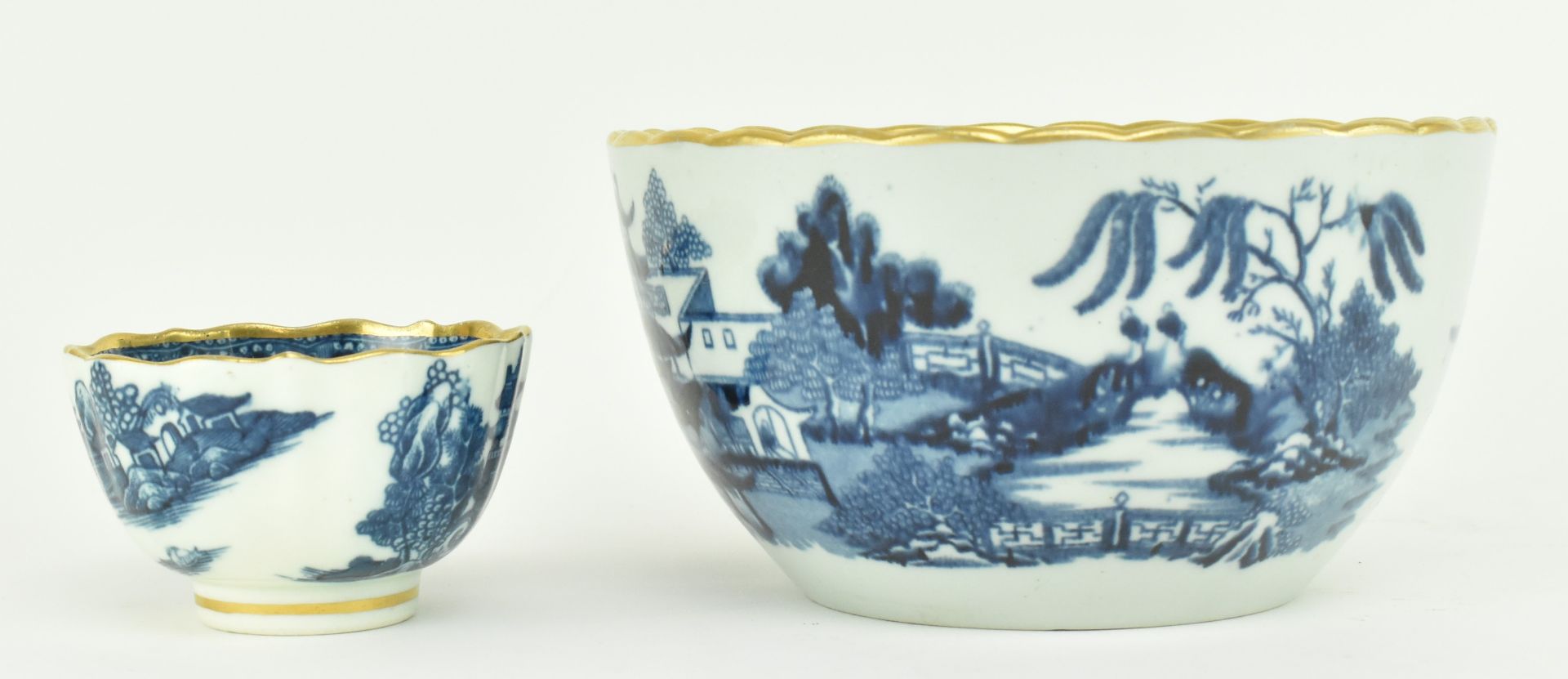 18TH CENTURY CAUGHTLEY CUP & SAUCER AND N IRONSTONE BOWL - Image 5 of 7