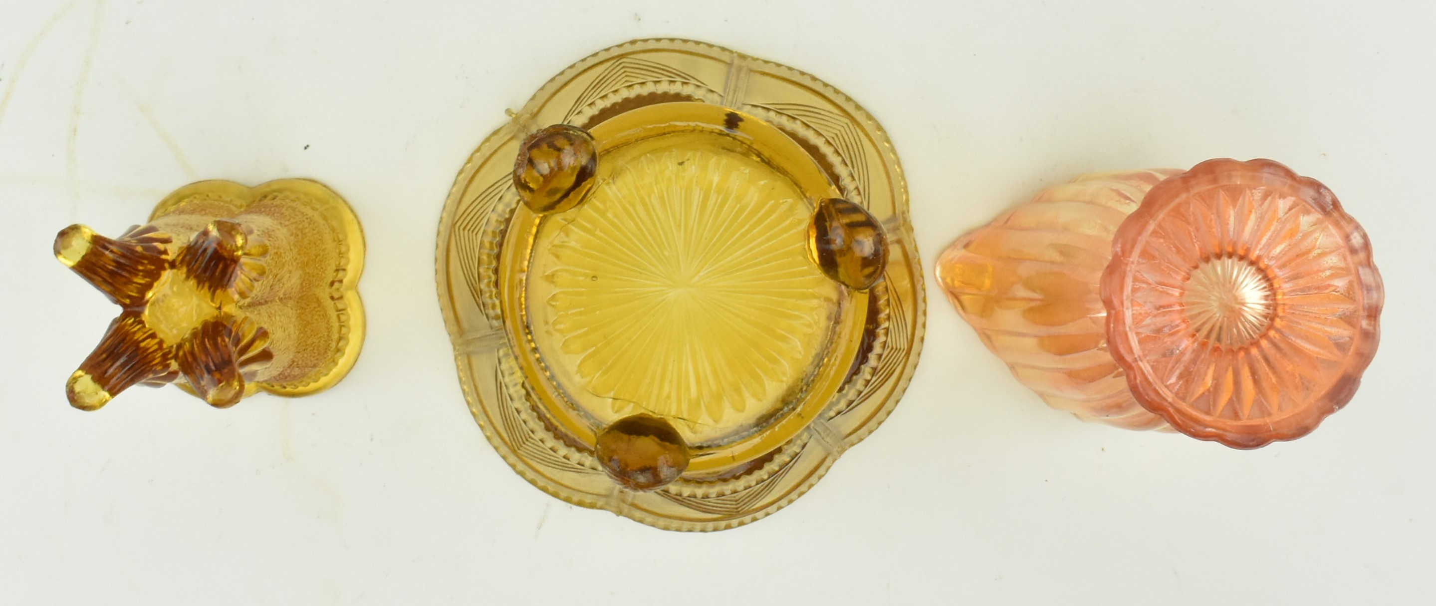 COLLECTION OF VICTORIAN & LATER COLOURED PRESSED GLASS - Image 6 of 15