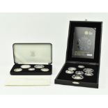 2008 UK SILVER PIEDFORT COLLECTION & 2007 PIEDFORT COLLECTION